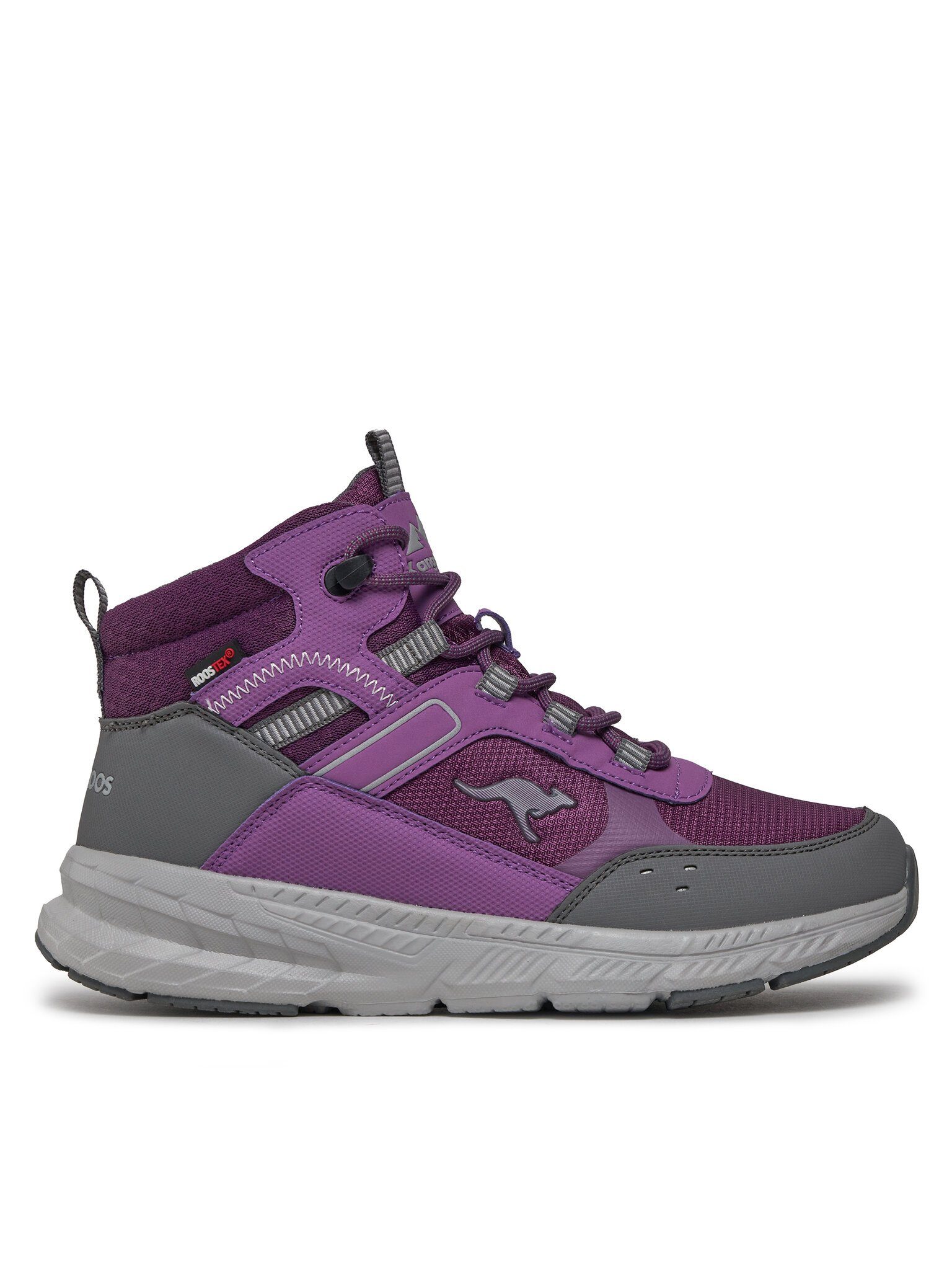 KangaROOS Schnürstiefeletten K-UO Take Mid RTX 81141-000-6349 Grape/Steel Grey Schnürstiefel