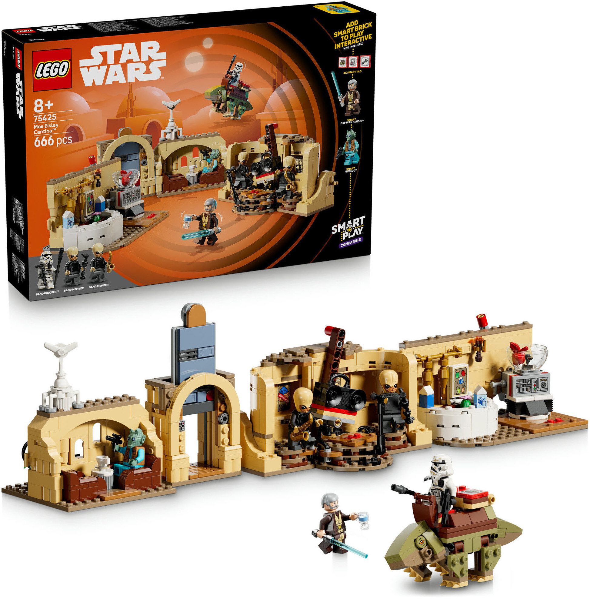 LEGO® SMART Play: Mos Eisley Cantina (75425), LEGO Star Wars ™ Konstruktionsspielsteine, (666 St), Mit SMART Brick kombatibel (nicht im Lieferumfang enthalten)