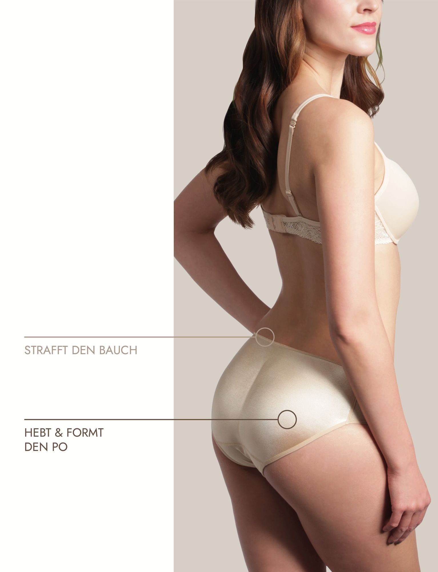 Miss Perfect Formhose 35808 Po Push-Up Unterhose für einen zusätzlich flacheren Bauch