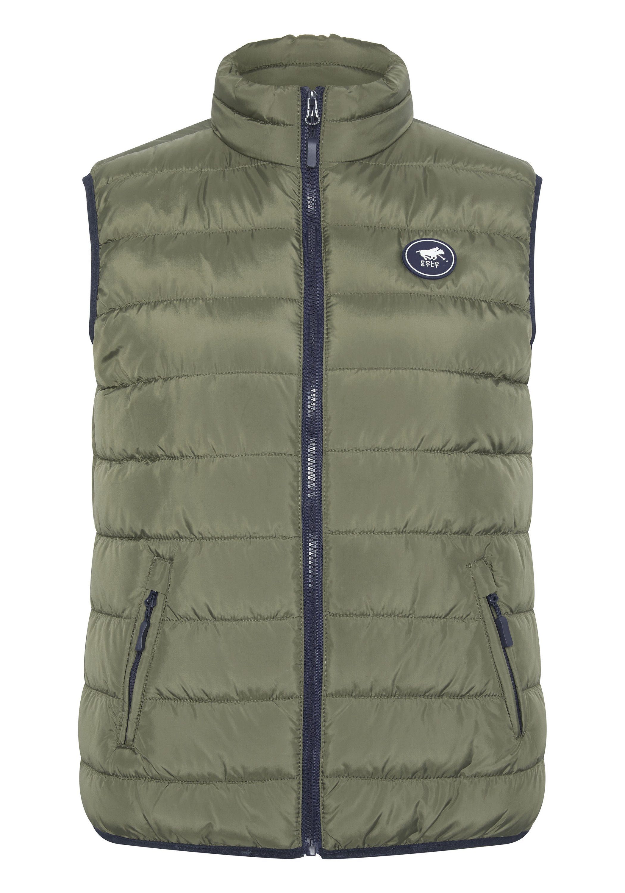 Polo Sylt Kurzweste im gesteppten Puffer-Look 18-0515 Dusty Olive