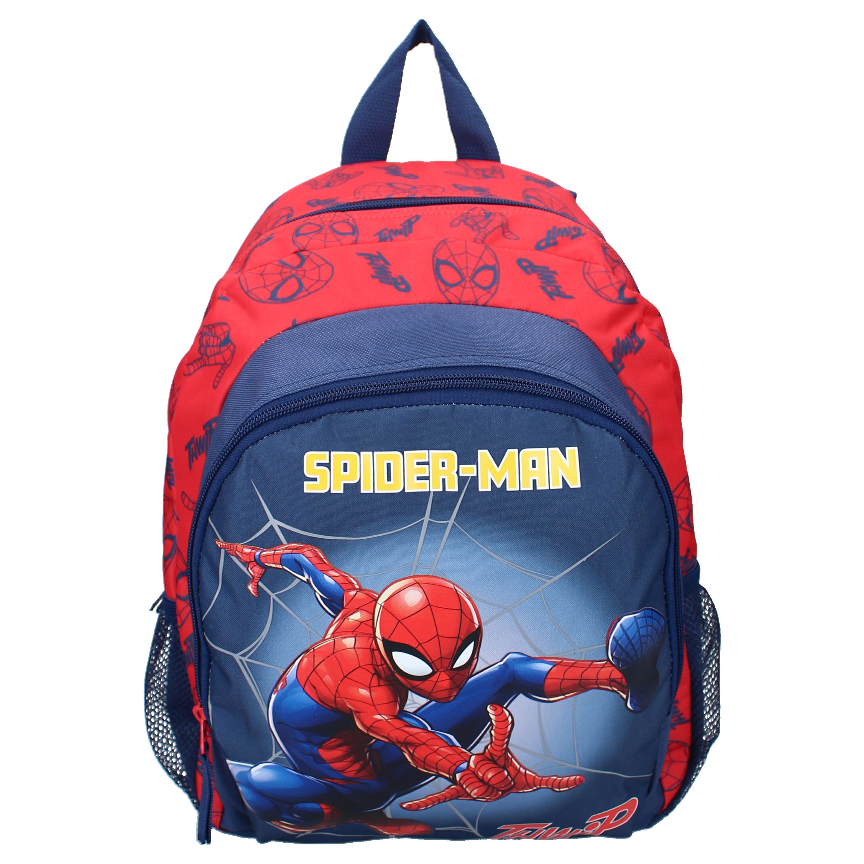 Spiderman Kinderrucksack Web Warriors 35 cm Schulrucksack mit vier Fächern