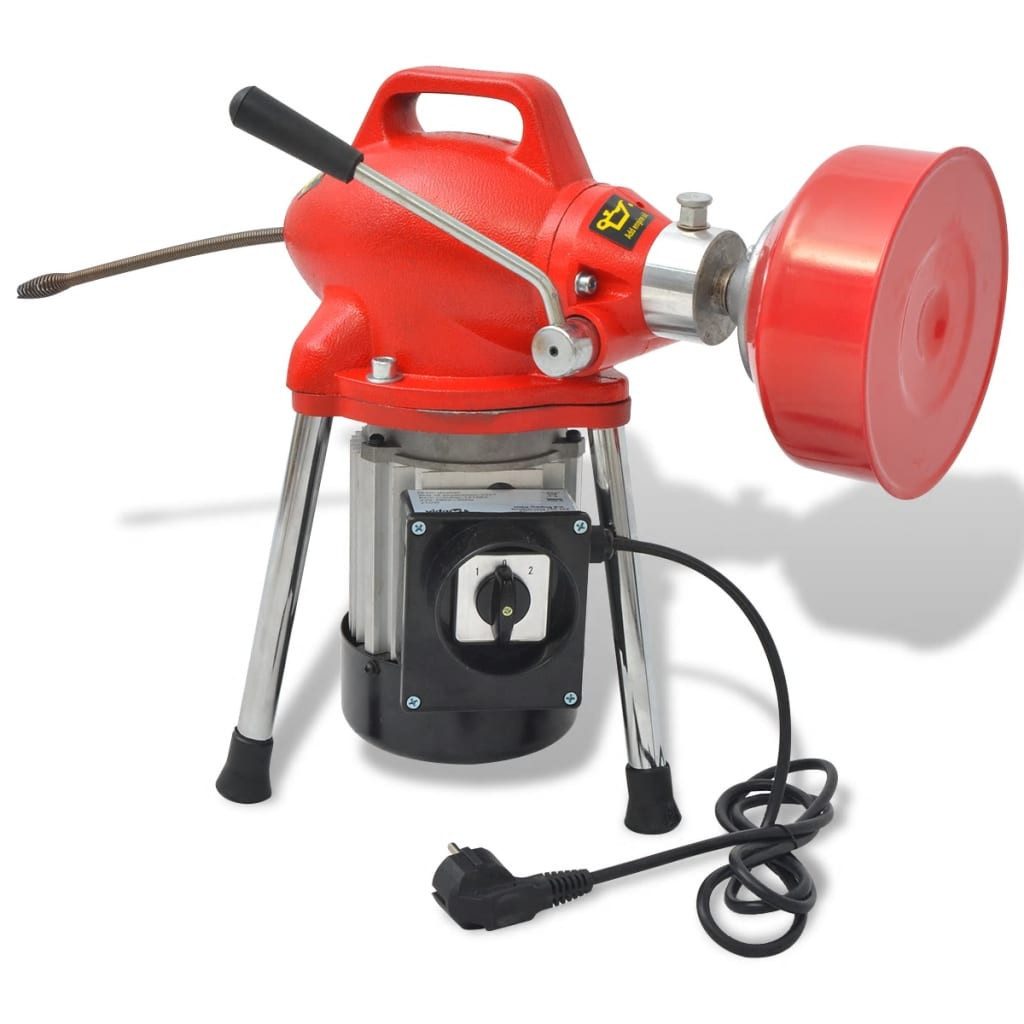 vidaXL Bodenstaubsauger Rohrreinigungsmaschine 250W 12,5mx16mm 4,5mx9,5mm, 250 W