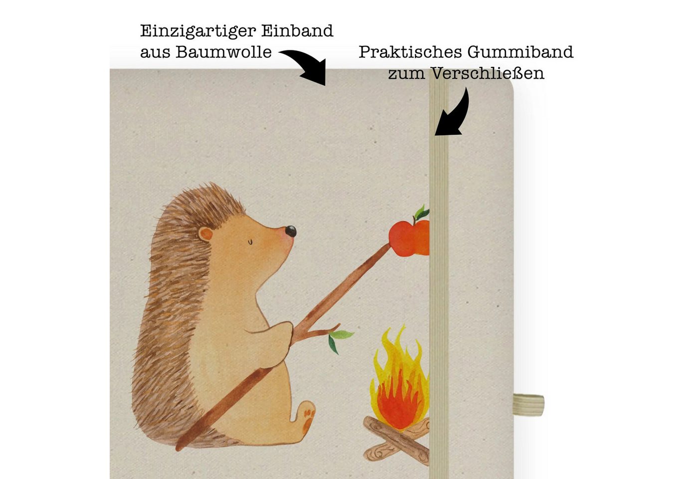 Thumbnail - Mr. & Mrs. Panda Notizbuch Igel Grillen - Transparent - Geschenk, Gute Laune, Schreibbuch DIN A4 Mr. & Mrs. Panda, Langl...
