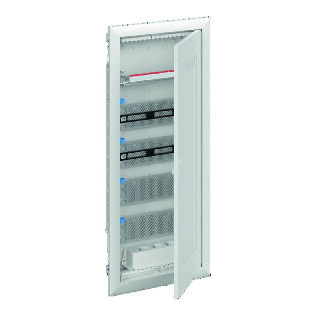Striebel & John Montageklemme Striebel&John Mediaverteiler 5-reihig m.PatchPanel+TürWiFi UK660MW