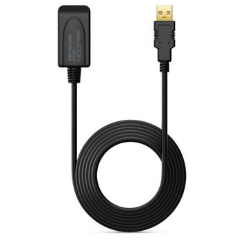deleyCON deleyCON 5m Aktive USB 2.0 Kabel Verlängerung mit Verstärker Scanner USB-Kabel