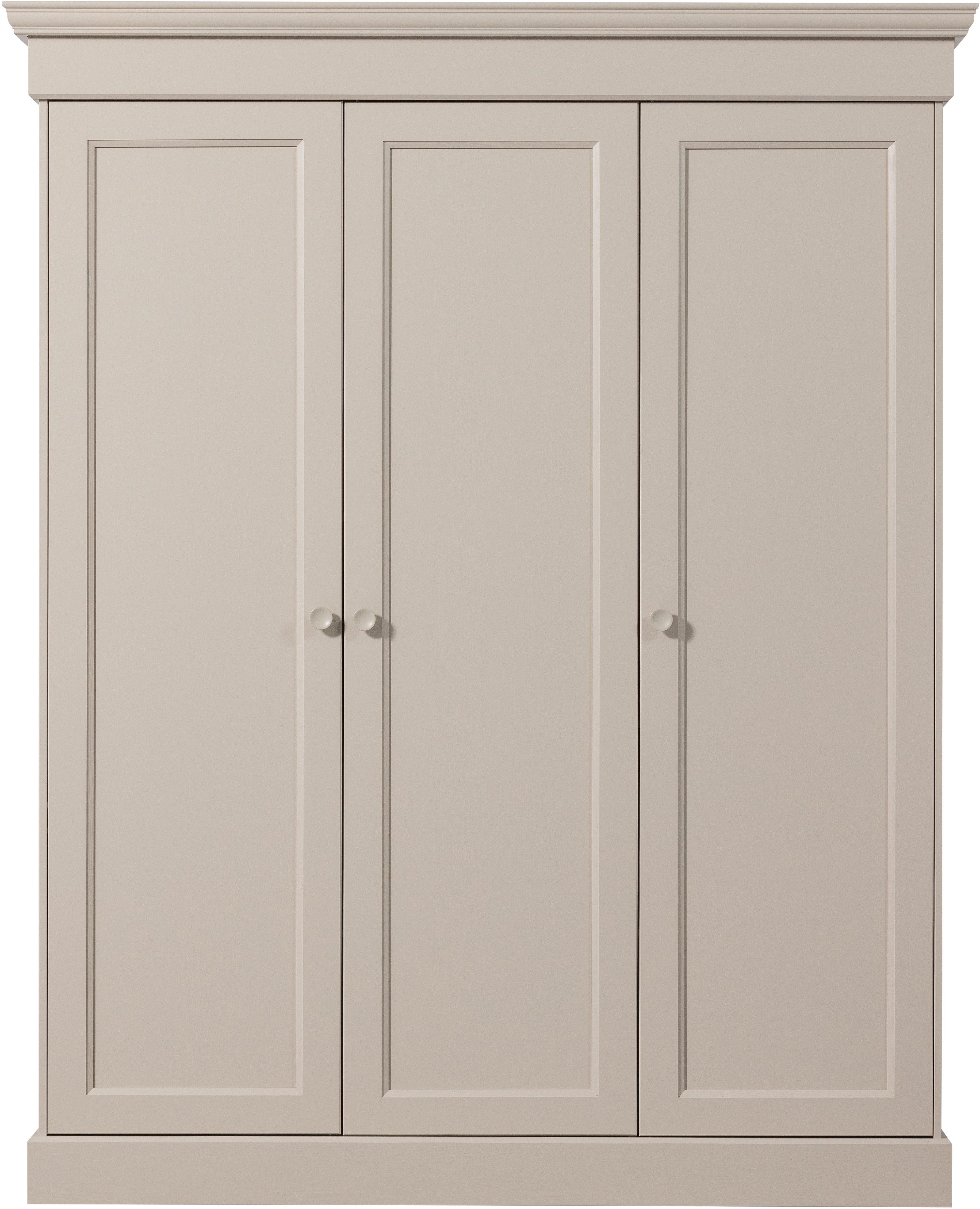 WOOOD Kleiderschrank Olivia FSC®-Kiefernholz mit Hängebereich, H 212 x B 171 x T 63 cm Tragkraft 10 kg pro Boden, Einlegeboden-Optionspakete erhältlich