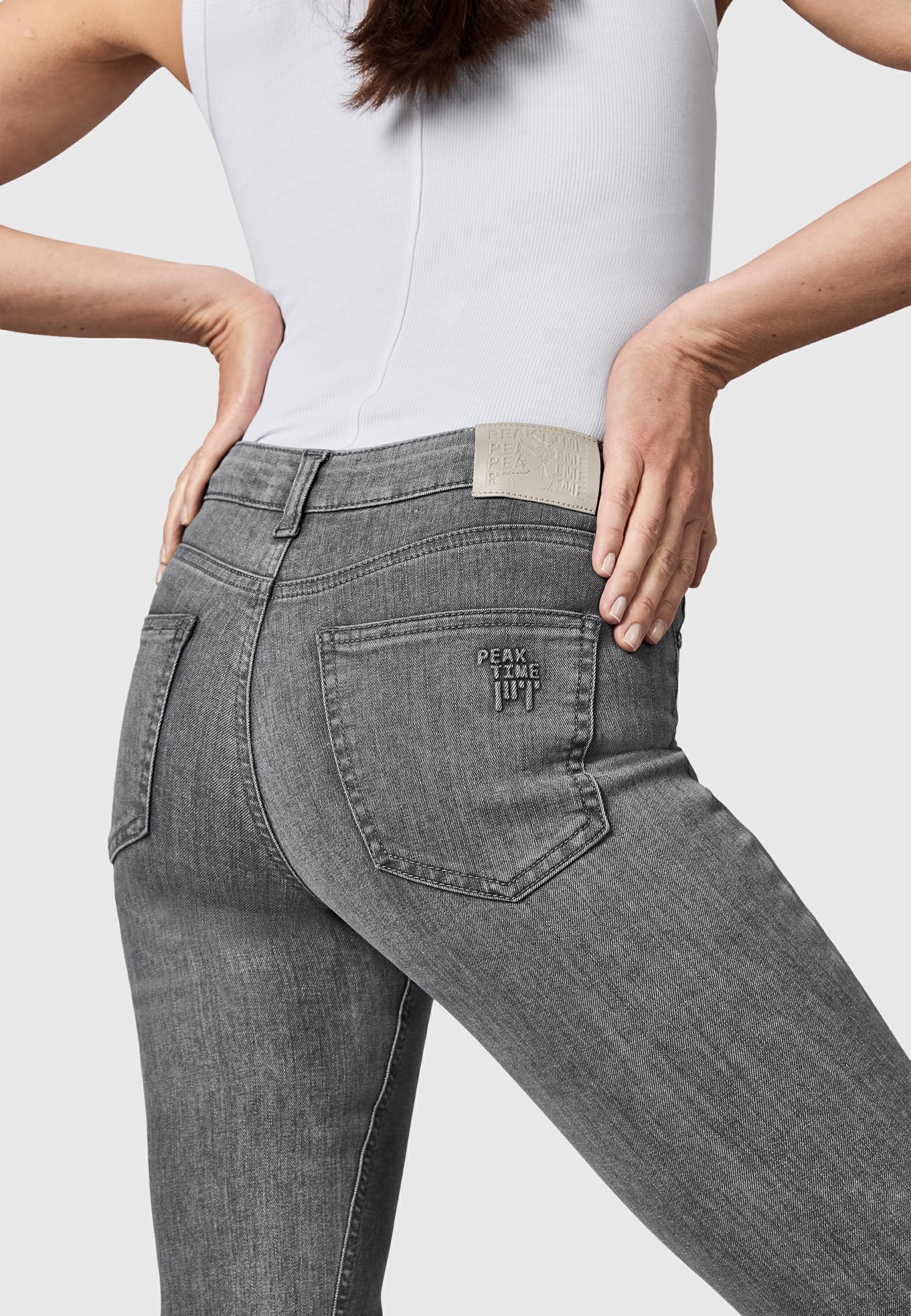 PEAK TIME 5-Pocket-Jeans Zenita Damen Bootcut Jeans mit Logoprägung