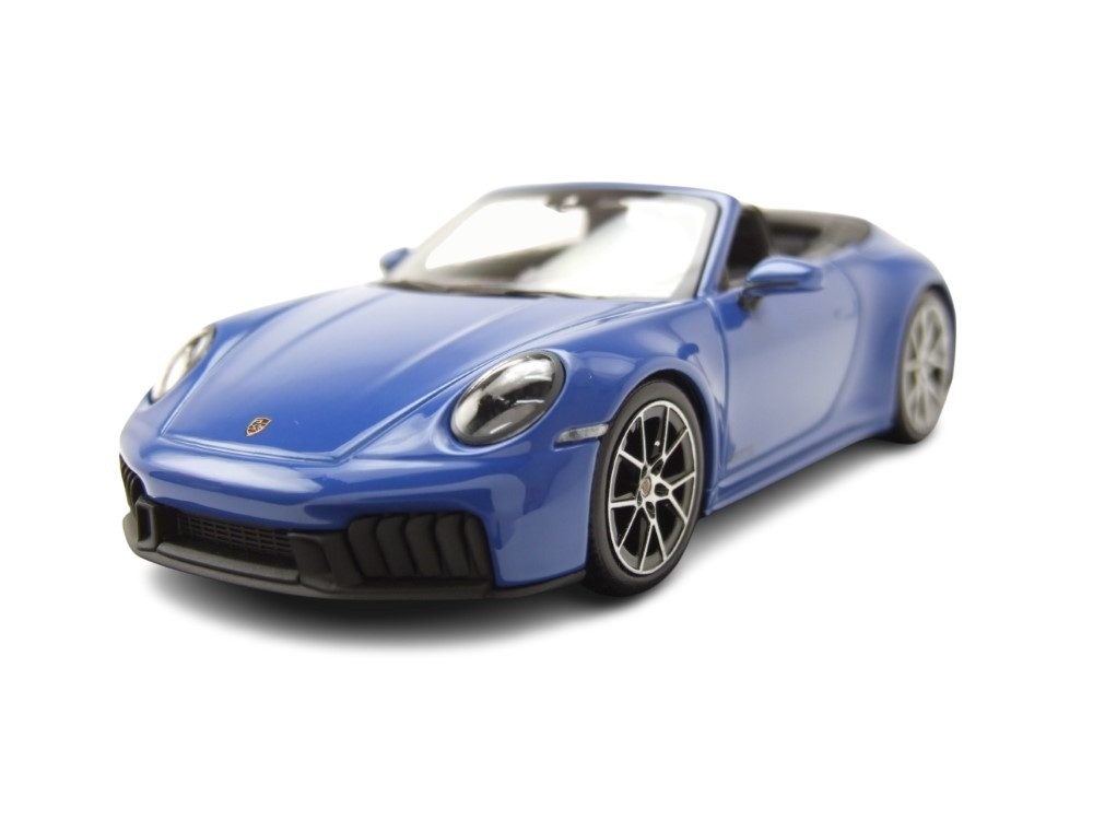 Minichamps Modellauto Porsche 911 (992.2) Carrera GTS Cabrio 2024 blau, Maßstab 1:43