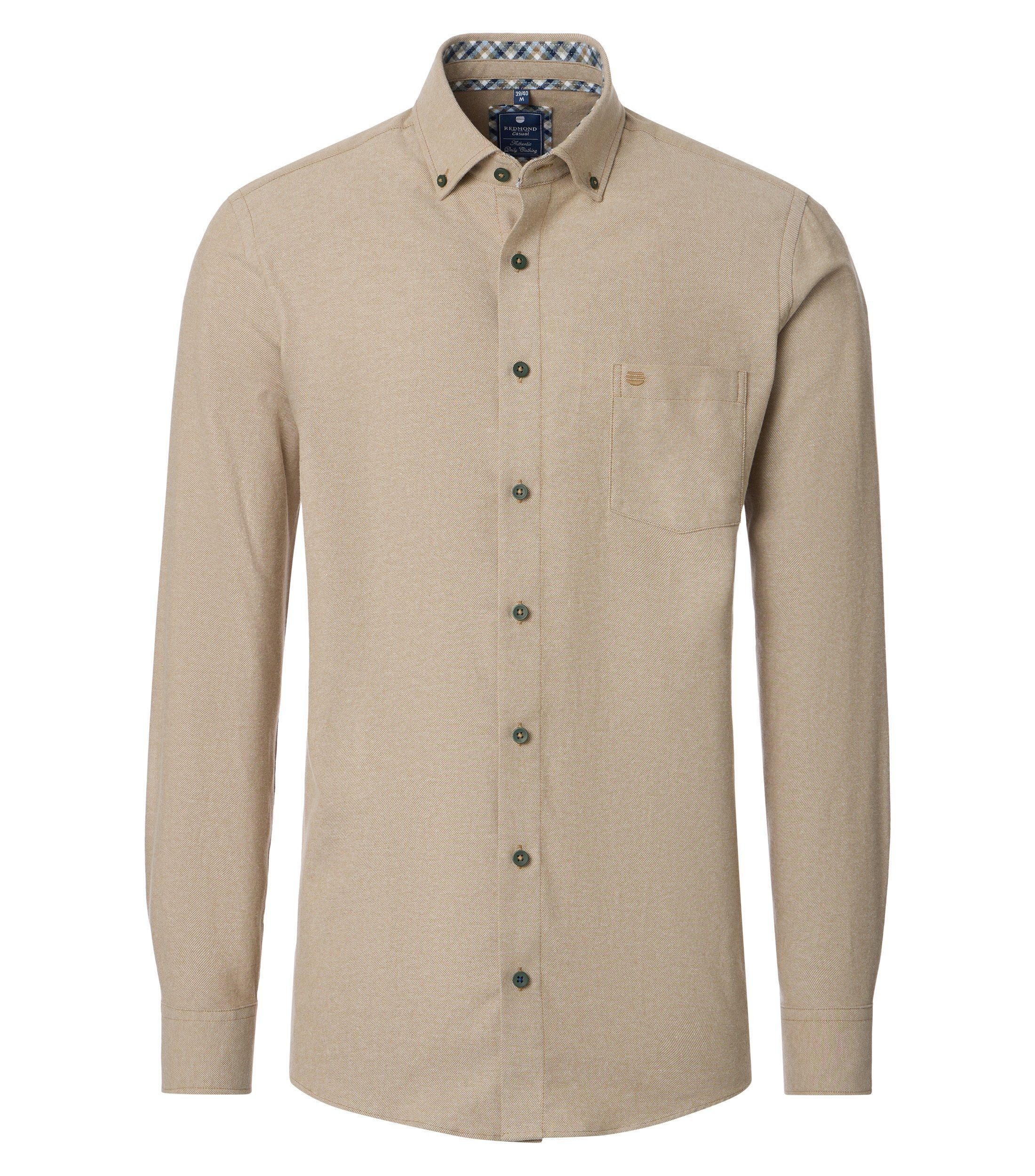 Langarmhemd uni Comfort Fit