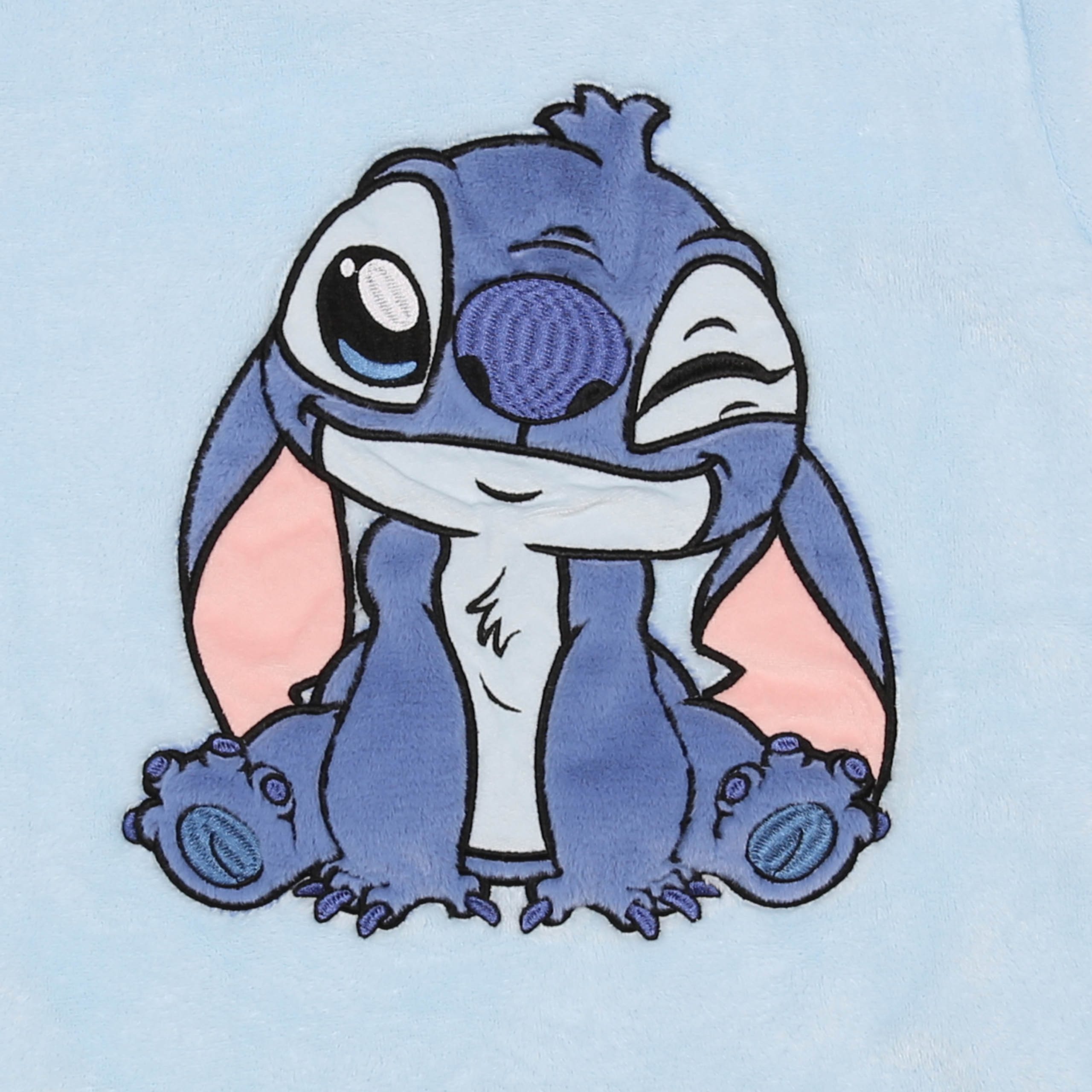 Disney Pyjama Disney Stitch Damen Fleece-Pyjama, 2-teilig, warm, langarm