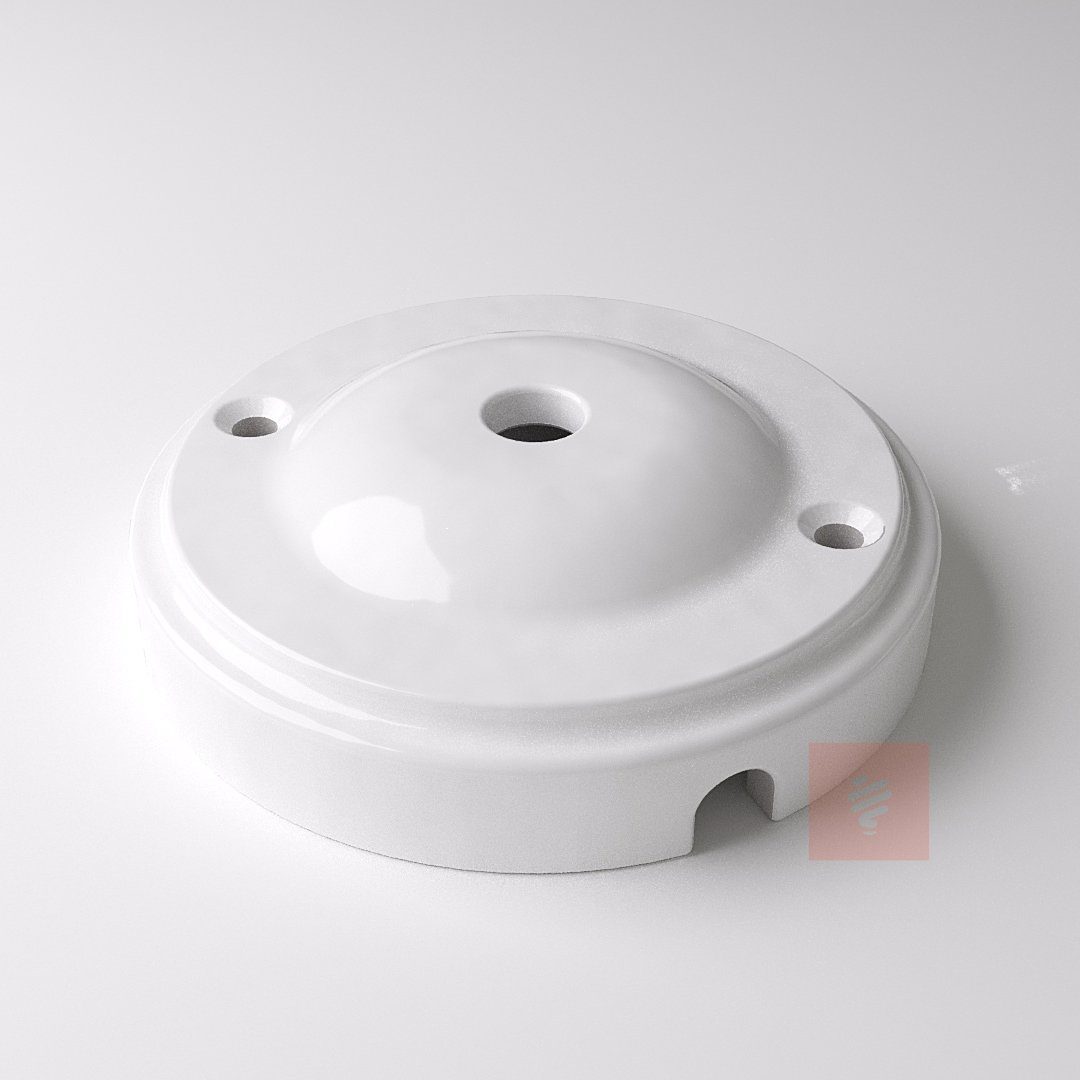 Lightstock Lampen-Verteiler Lampen Baldachin Porzellan New Modern, Ø 10 cm