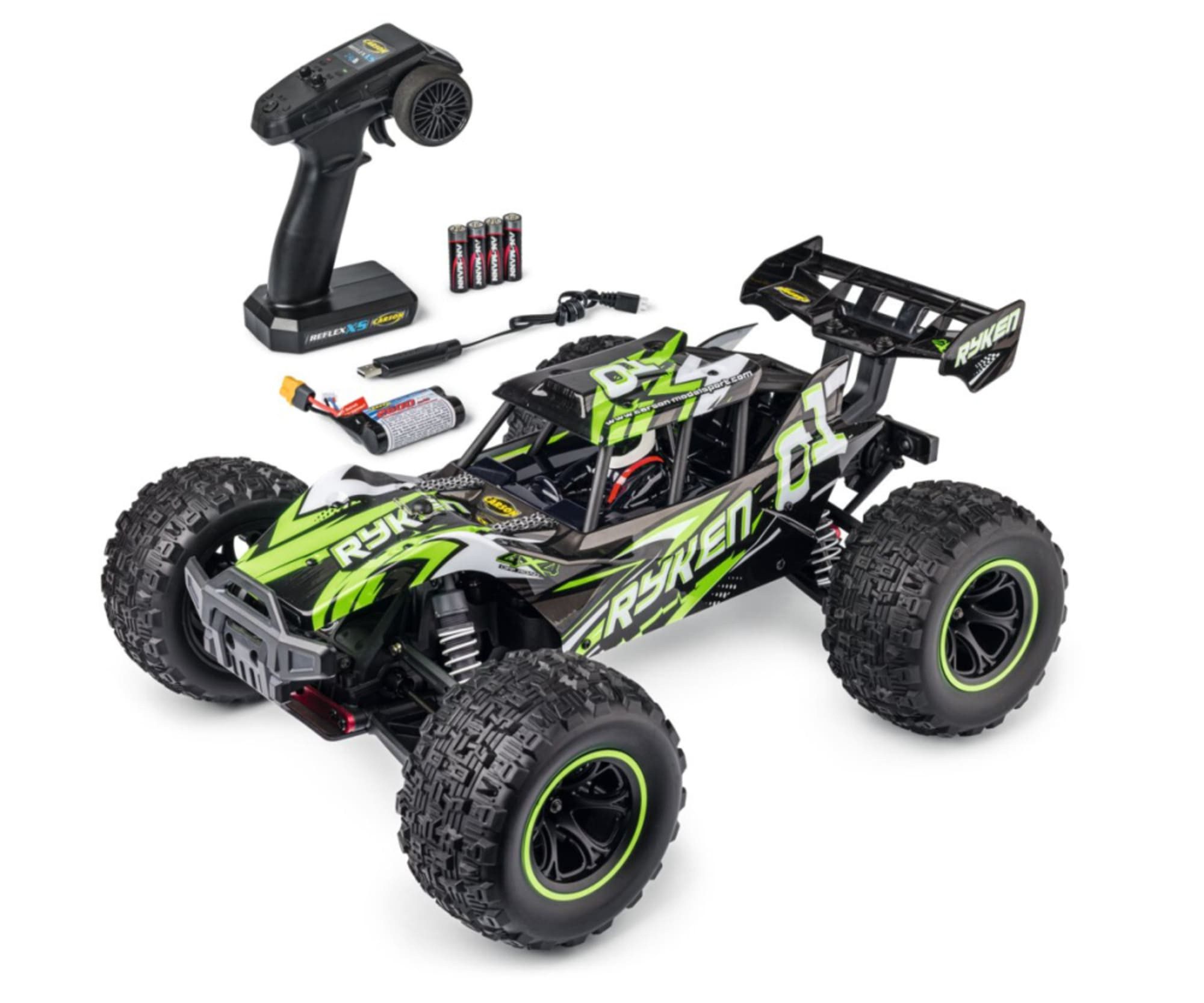 CARSON RC-Buggy Carson 1:10 RC XS Ryken 100% RTR grün