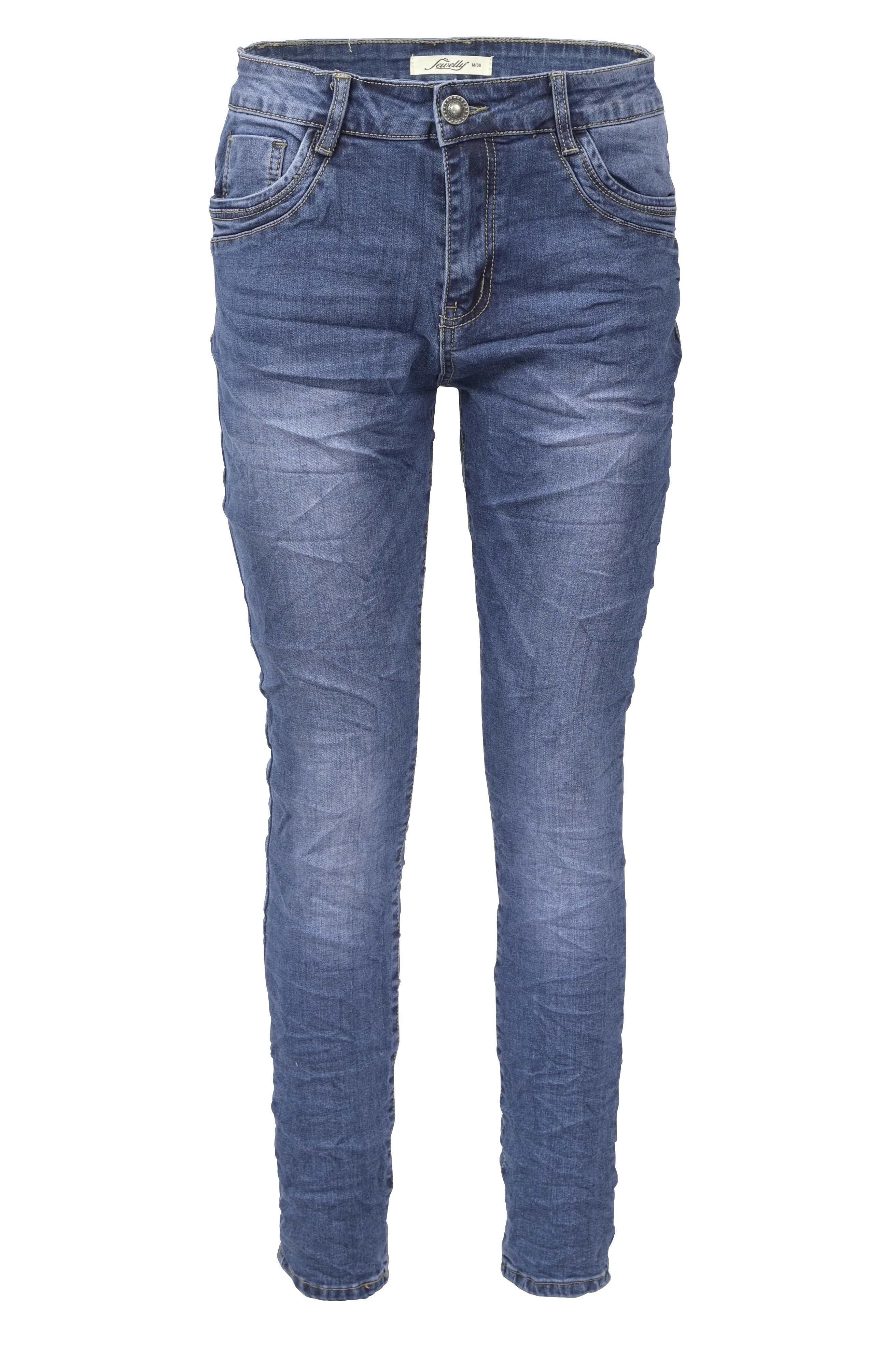 Jewelly Regular-fit-Jeans Stretch Джинси Five-Pocket im Crash-Look