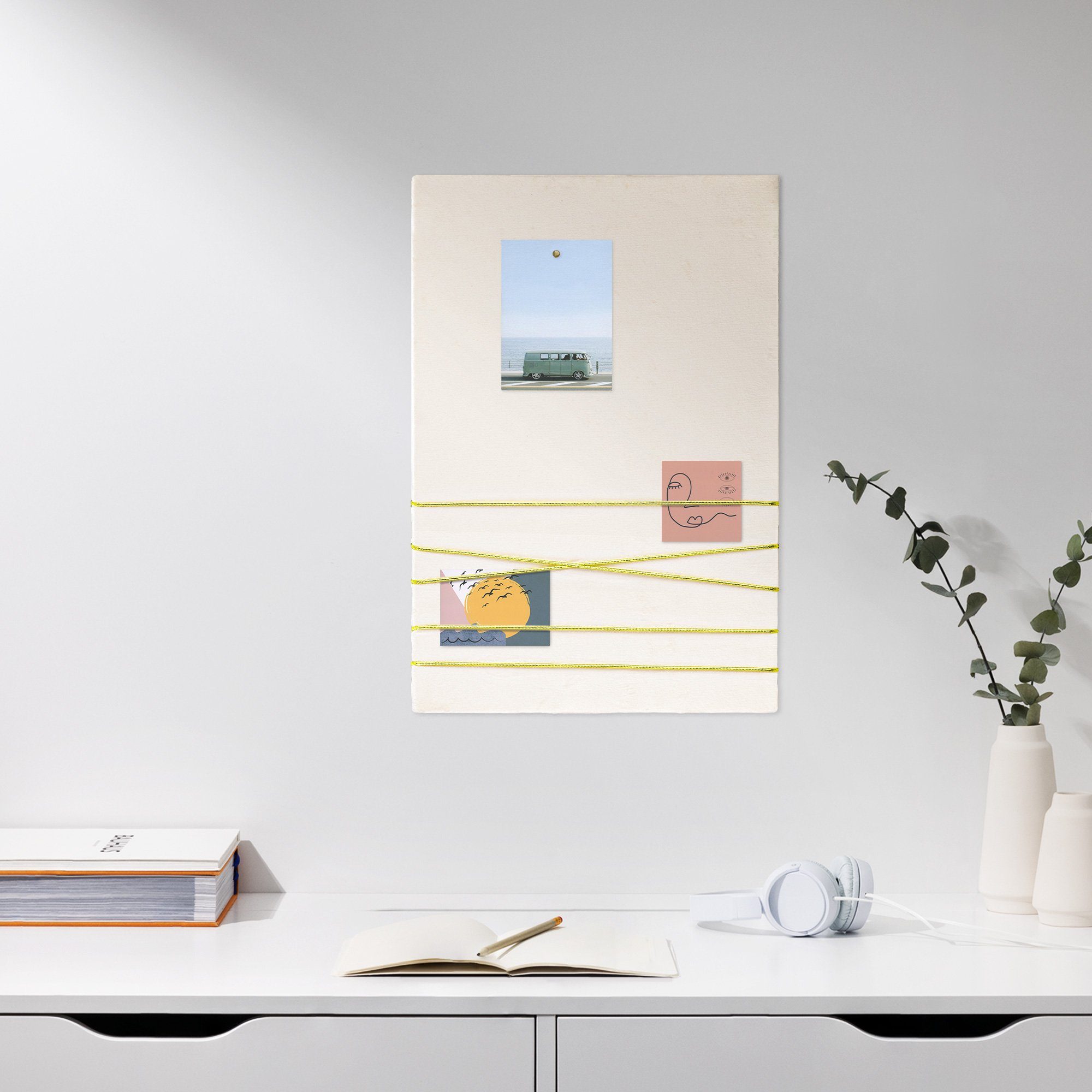 Navaris Memoboard Collage Fotowand aus Samt günstig online kaufen