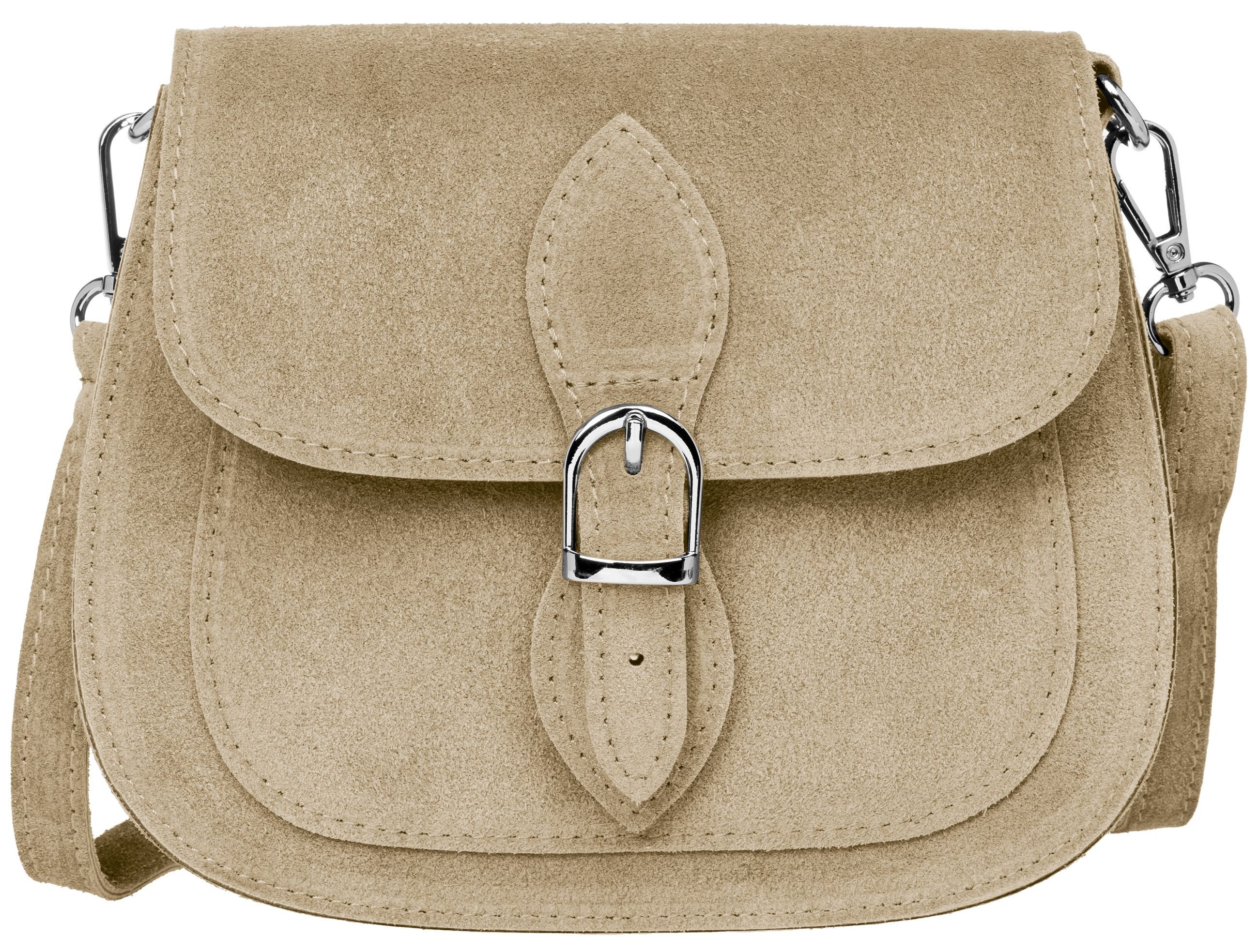 Umhängetasche Kompakte Wildleder Damen Handtasche - CLASSIC LINE - Modell No.831