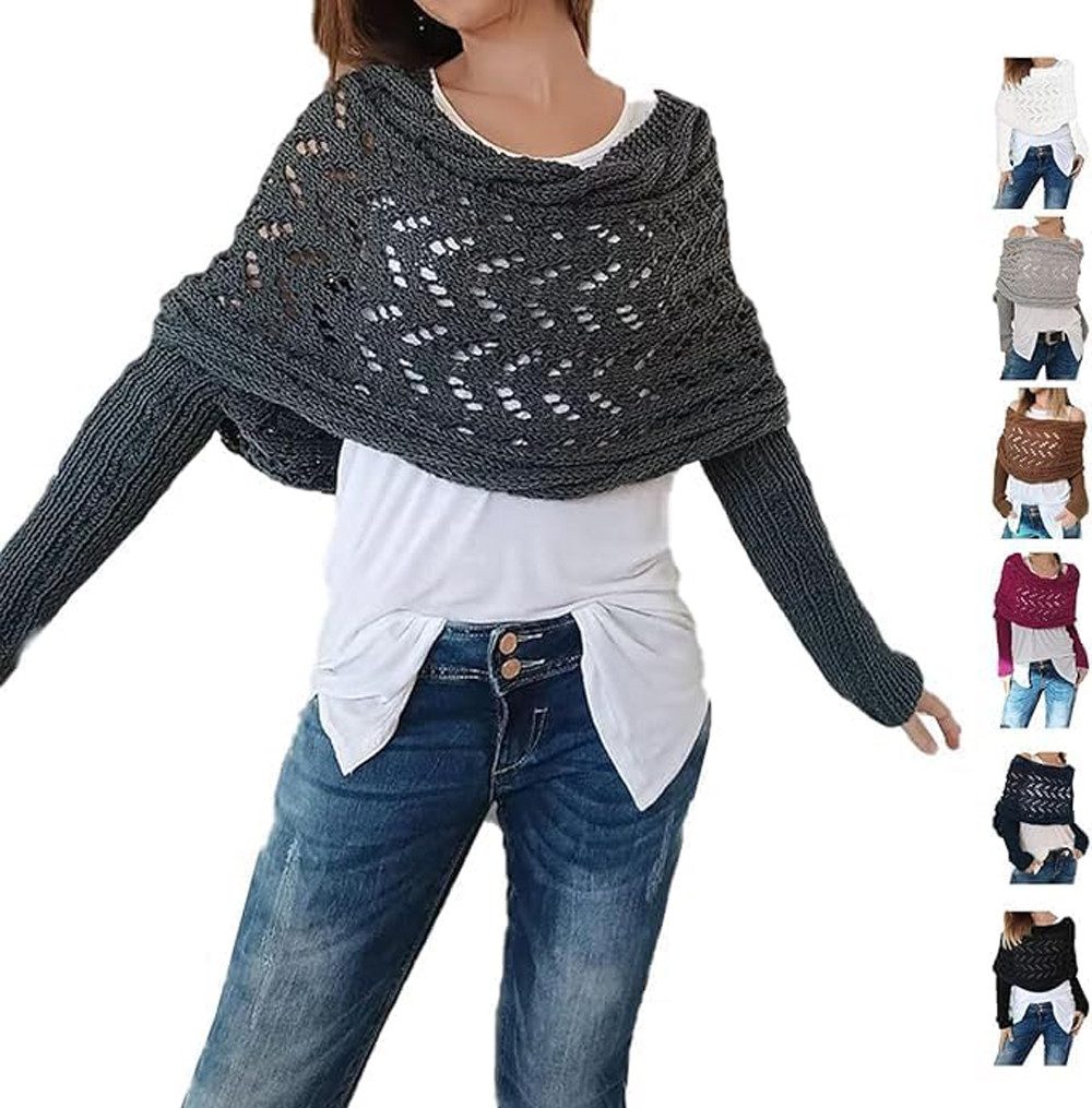 Coonoor Cape Strickschal mit Ärmeln Modischer günstig online kaufen