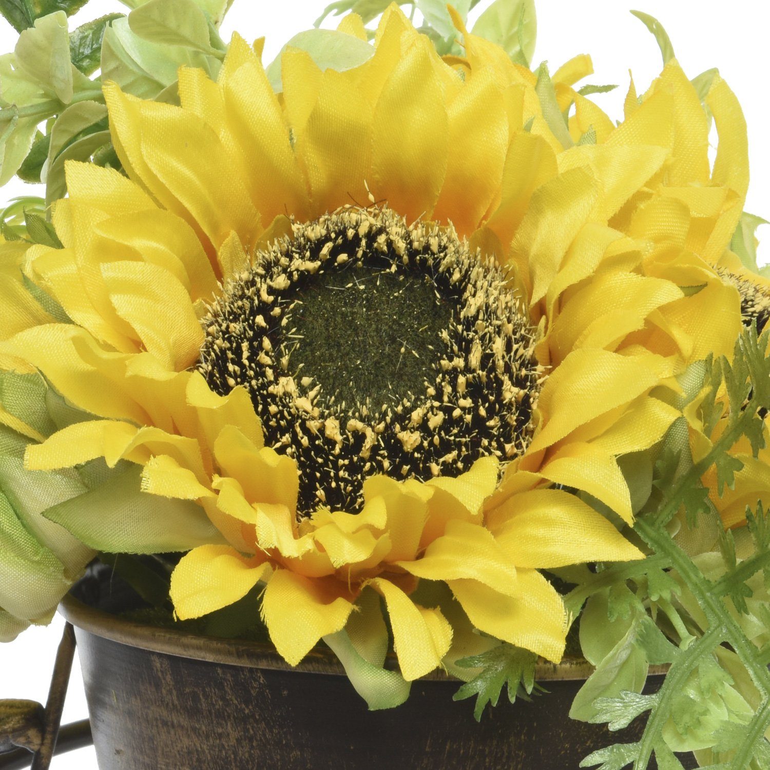 Topfpflanze Kunstblumen gelb, Dekoblumen im Kunstblume MARELIDA, 23 Topf H: Höhe cm Sonnenblumen 23cm