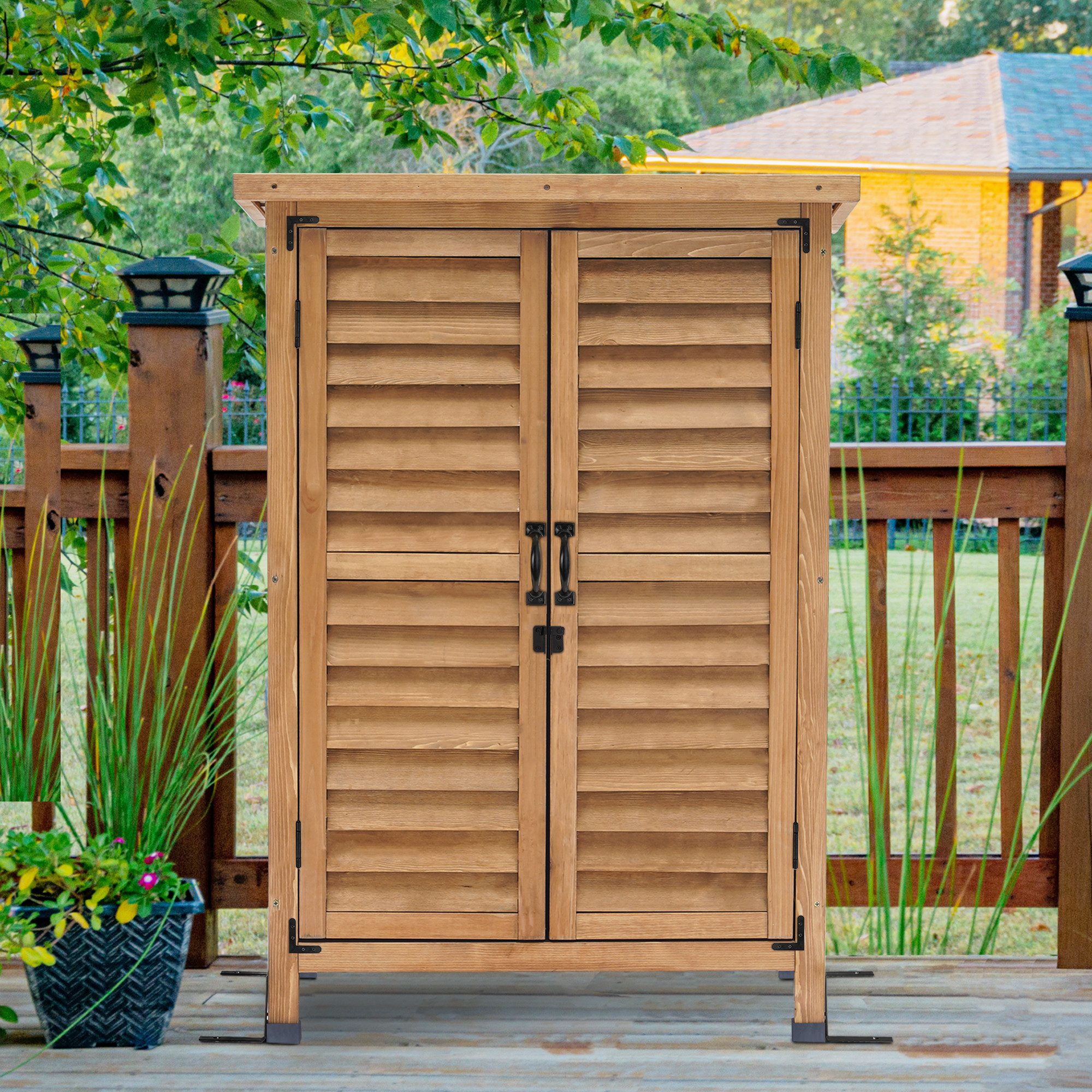 MCombo Gerätehaus MCombo Gartenschrank Geräteschuppen Werkzeugschrank günstig online kaufen
