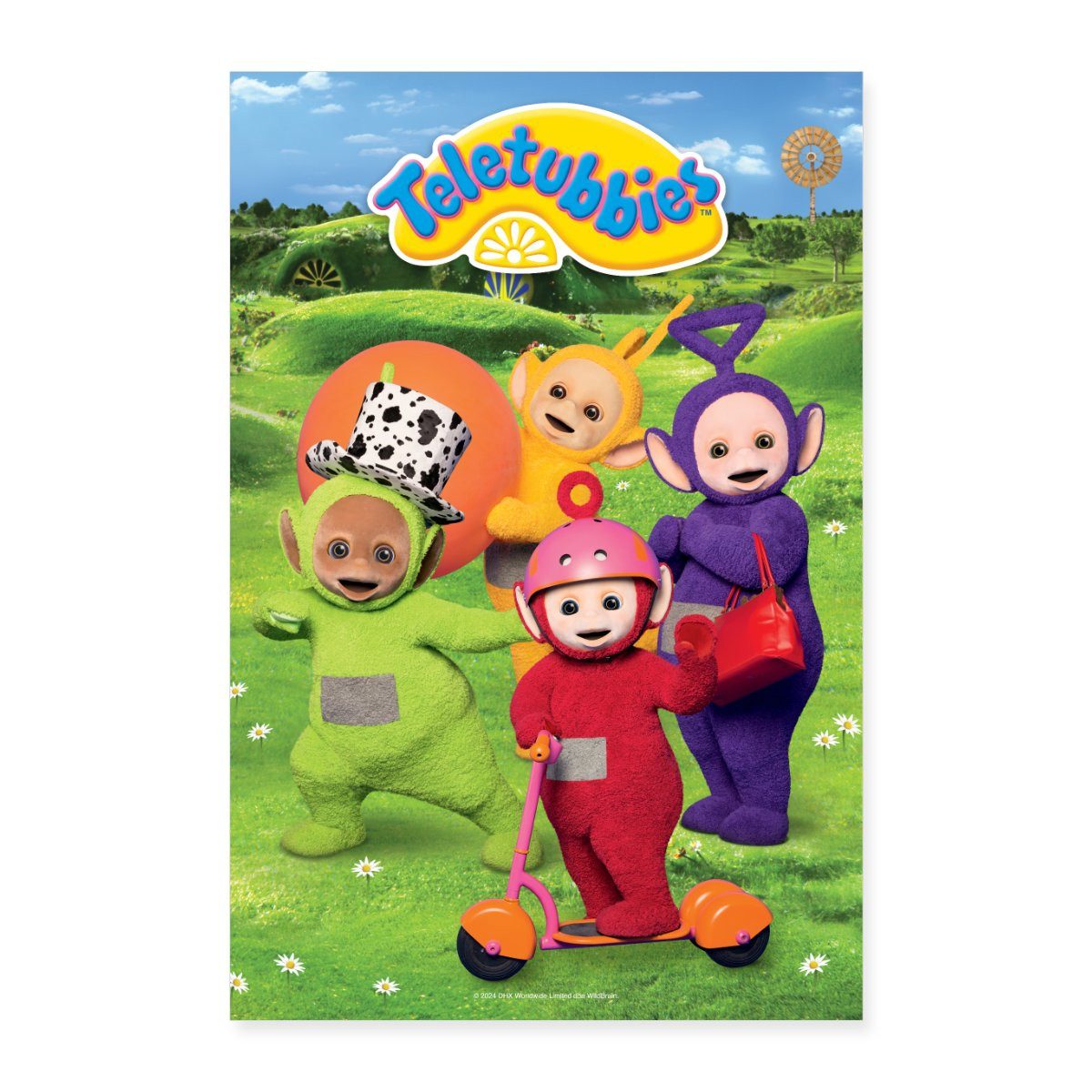 Spreadshirt Poster Teletubbies Im Teletubby-Land Poster 40x60 cm