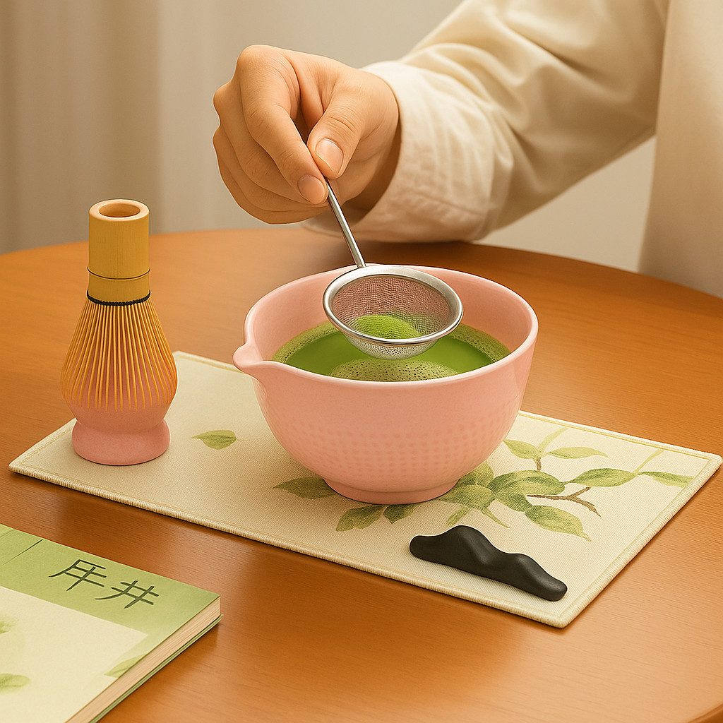 Roxlin Teeservice Roxlin Matcha Set (7-teilig) Keramik, Bambus-Besen, Schale & Zubehör
