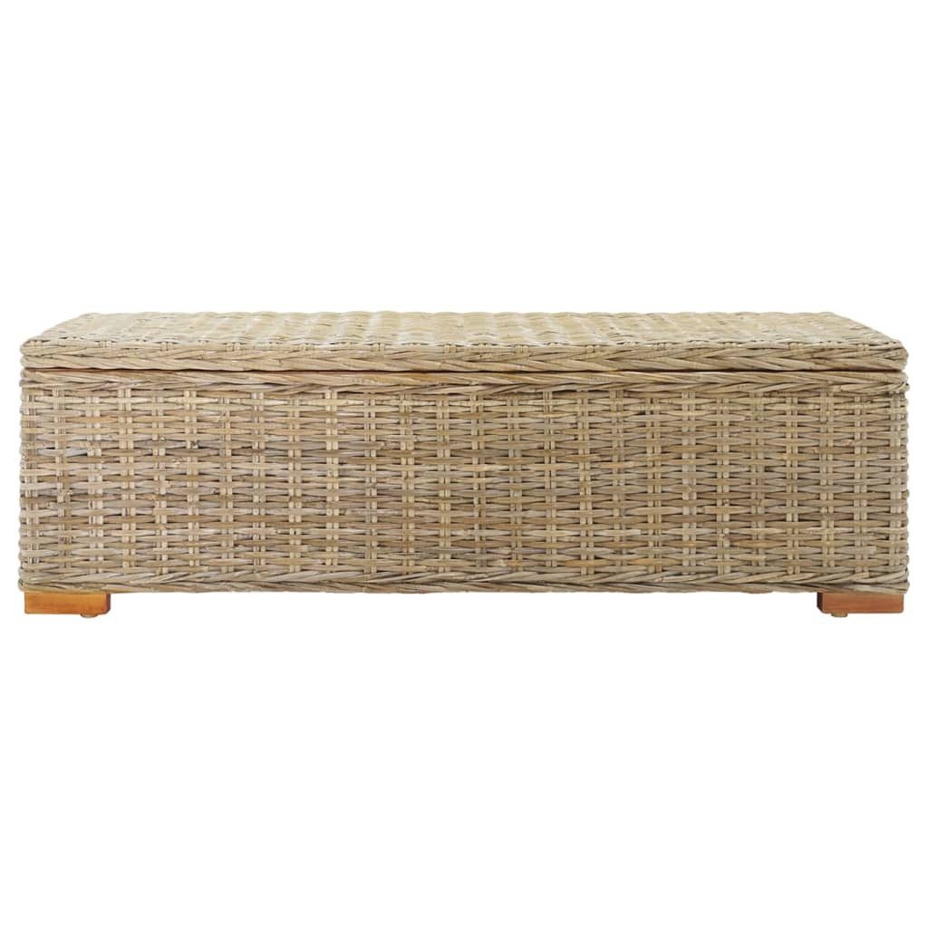 vidaXL Sitzbank Truhe 110 cm Natur günstig online kaufen