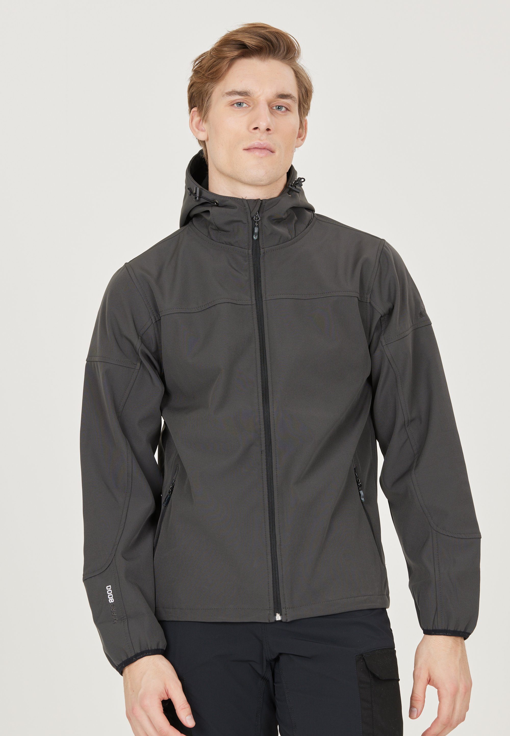 WHISTLER Softshelljacke Duble mit 8.000 dunkelgrau mm Wassersäule