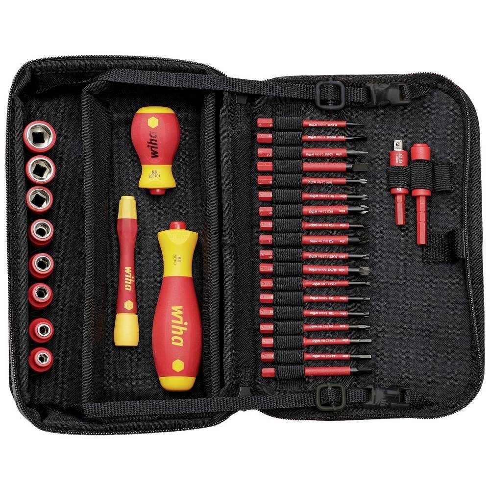 Wiha Werkzeugkoffer Werkzeug Set slimVario® electric gemischt 32tlg. inkl 43465