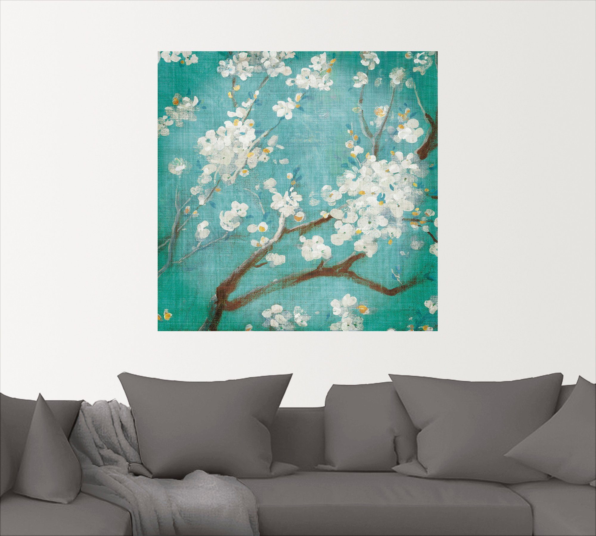 I, als Wandbild Leinwandbild, Poster Größen St), in Weiße oder (1 versch. Kirschblüten Blumen Wandaufkleber Artland