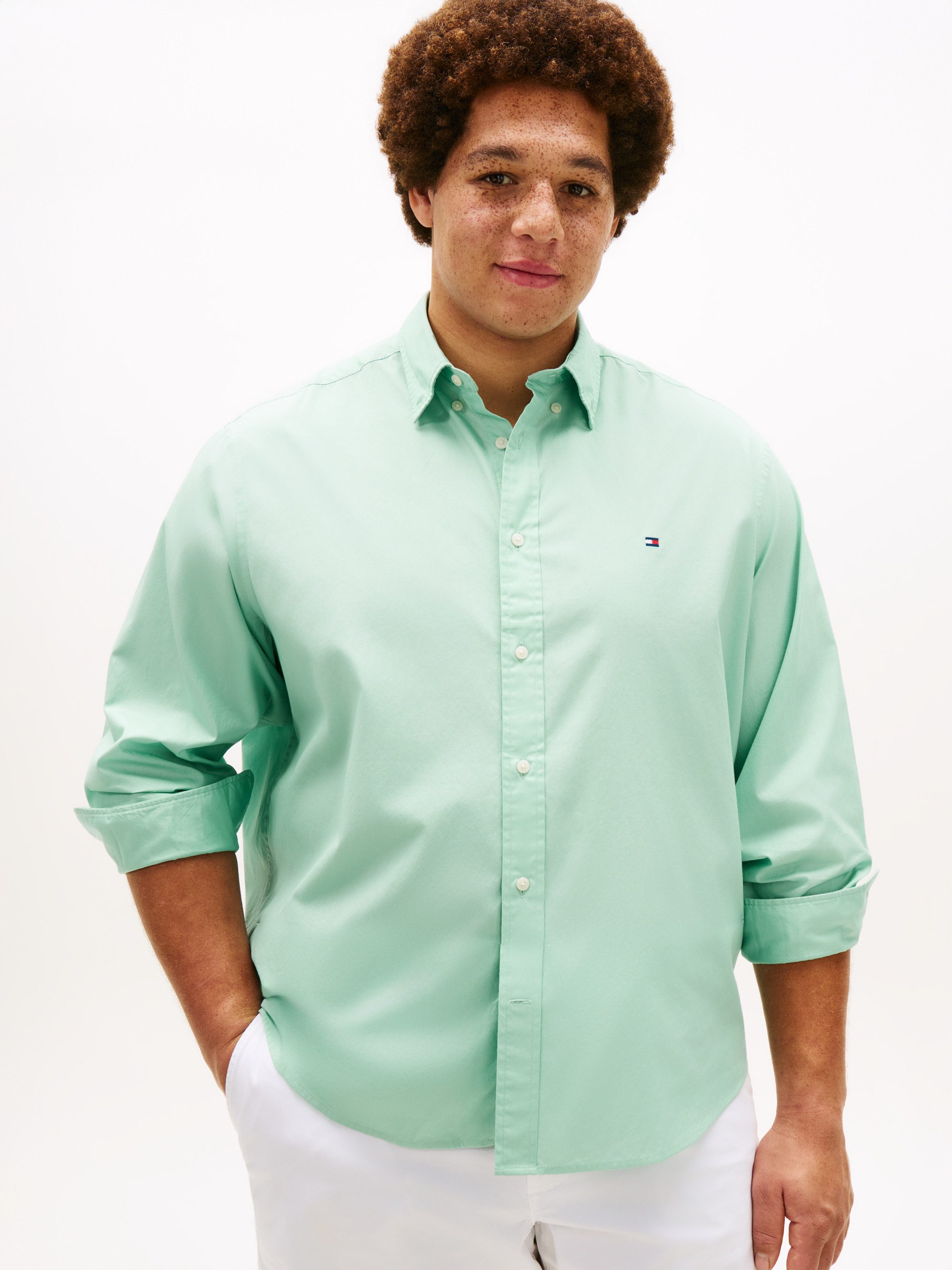 Tommy Hilfiger Big & Tall Langarmhemd BT-FLEX POPLIN SOLID Große Größen, re günstig online kaufen