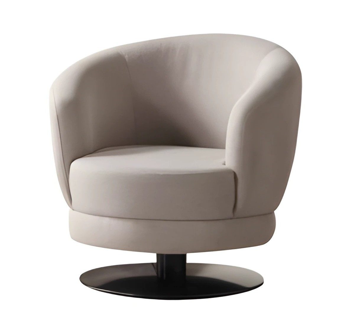 Xlmoebel Loungesessel Design Relaxsessel von XLMOEBEL in Beige, drehbar, Textilpolster (1-St., Design Relaxsessel drehbar), Made in Europa