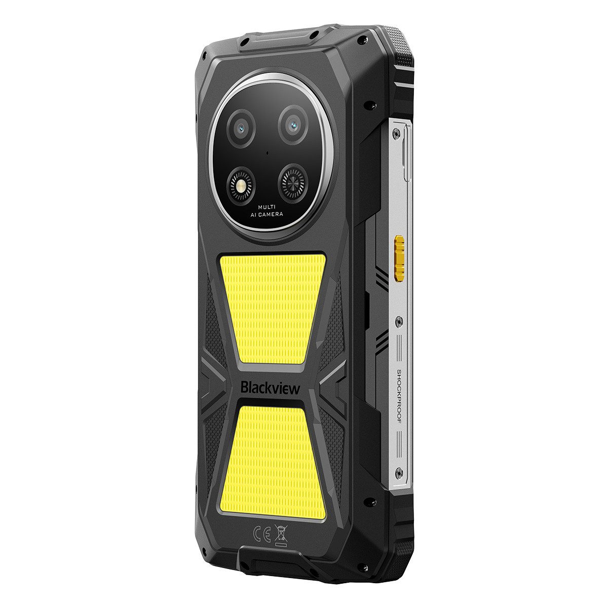 blackview ROCK 2 Pro 5G, 15000 mAh, 400 Lm Campinglicht, IP69K, Outdoor Smartphone (16,94 cm, 256 GB Speicherplatz, 13 MP Kamera, Campinglicht, SOS-Modus, OTG Reverse Charging, Glove Mode, 33W)