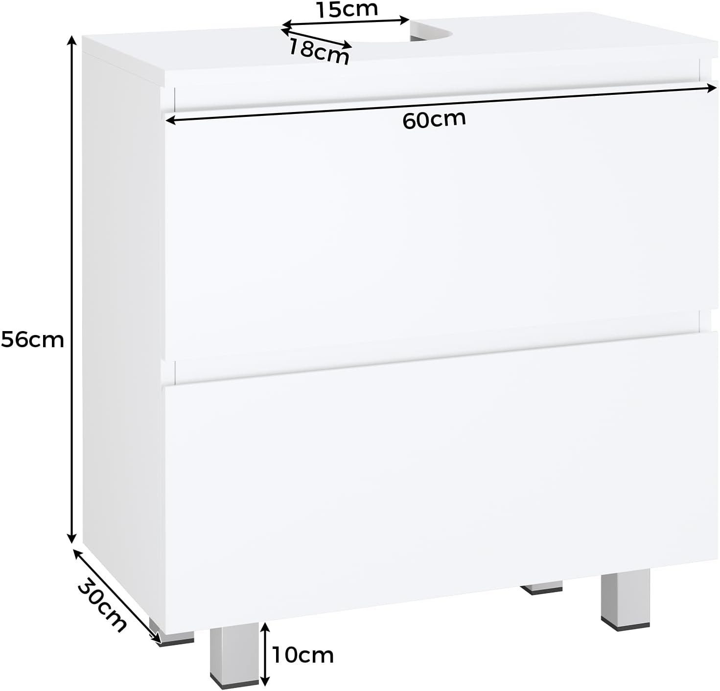 MSMASK Waschbeckenunterschrank Badezimmerschrank Unterschrank Waschbecken m günstig online kaufen