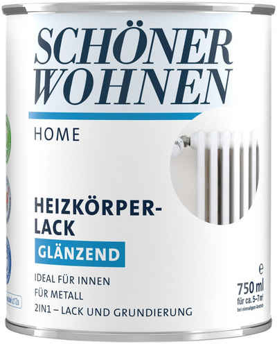 SCHÖNER WOHNEN-Kollektion Heizkörperlack Home, 750 ml, weiß, glänzend, ideal für innen, 2in1-Lack