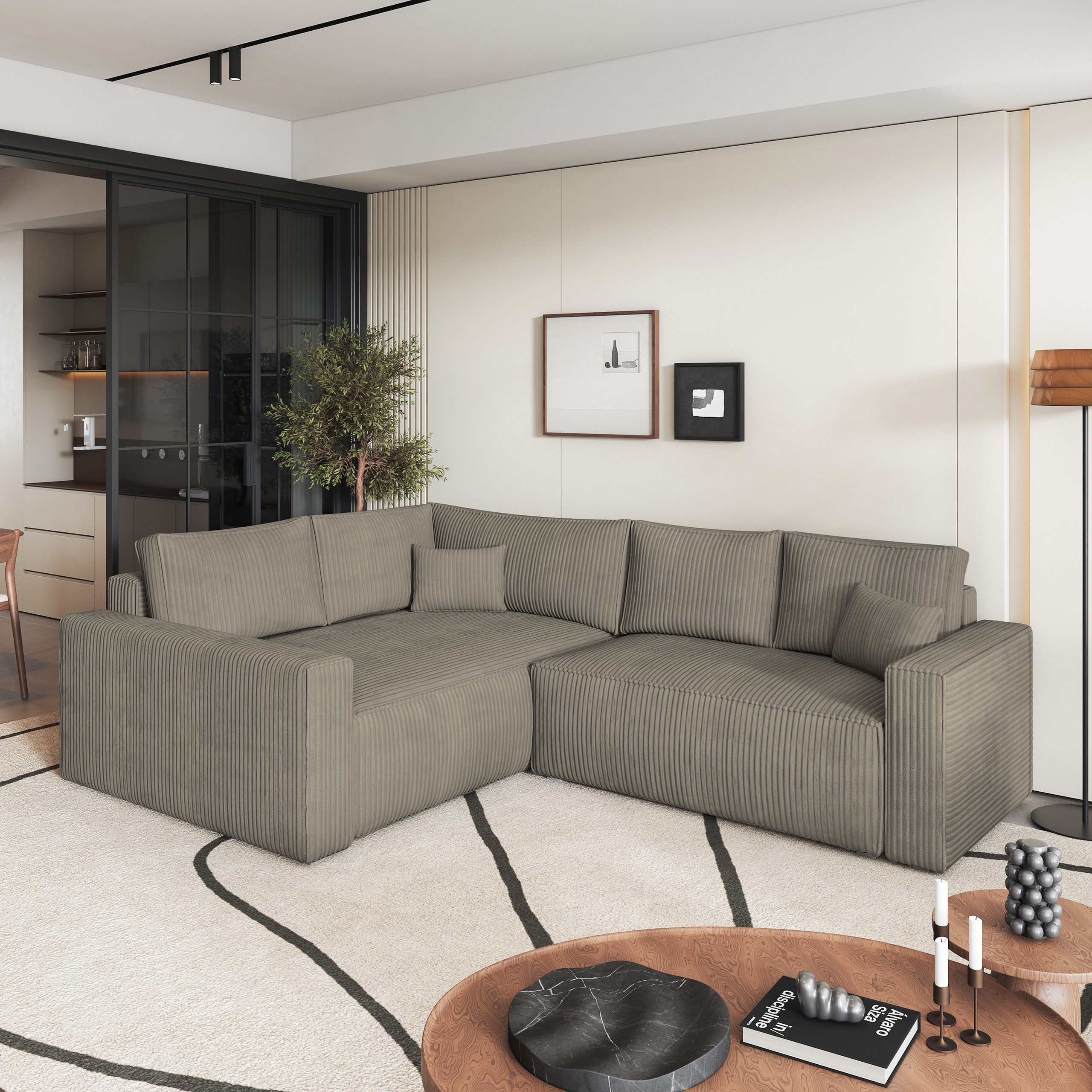 Masseno Ecksofa ERONIS mit Schlaffunktion L-Form, günstig online kaufen