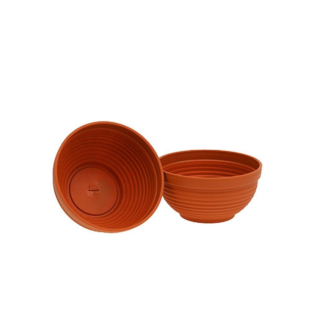 Blumentopf R-Schale Plastik Terrakotta Ø13cm, Pflanzschale Dekoschale