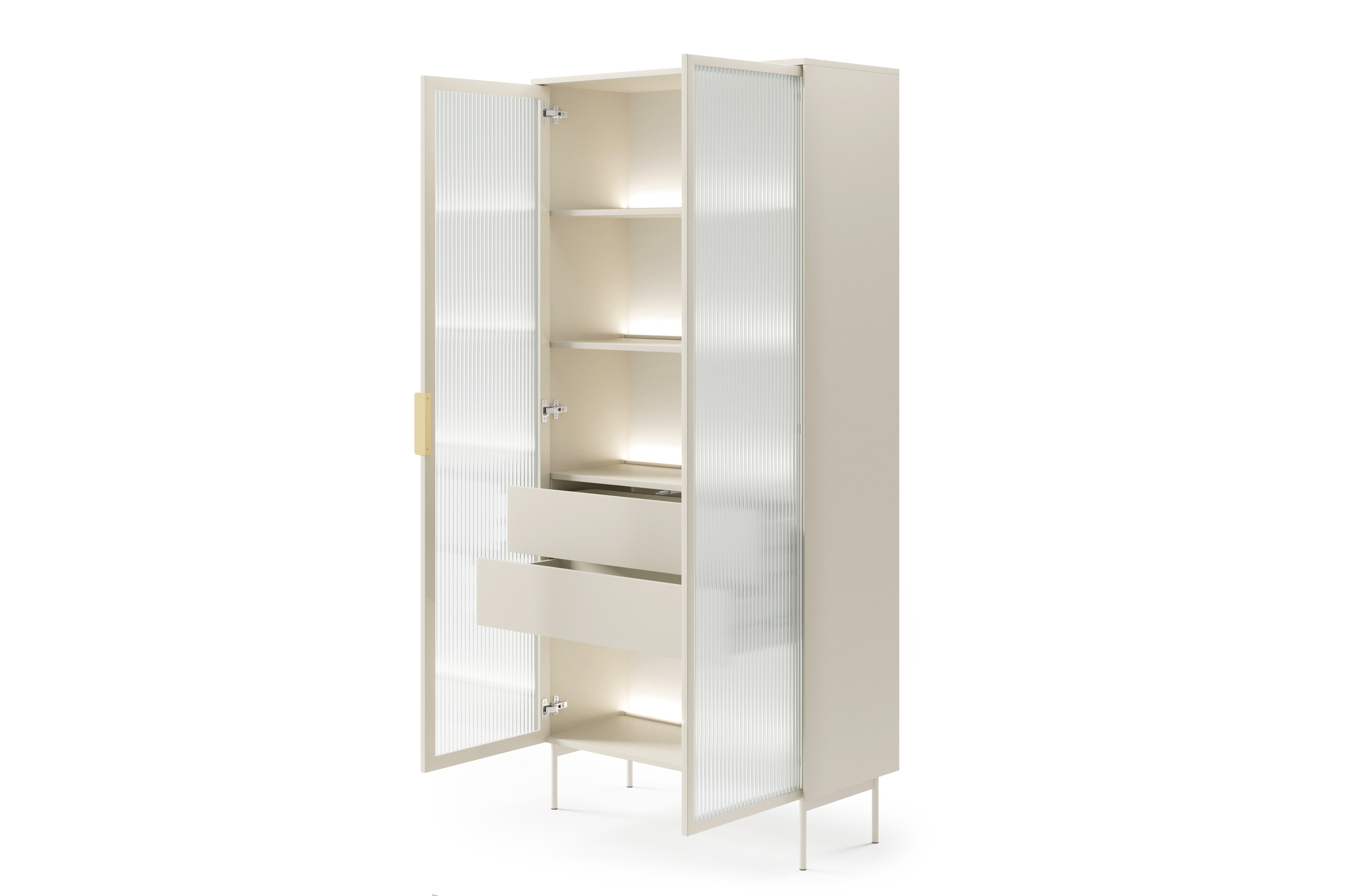 yourhouse24 Glasvitrine Vitrine LUMI mit Beleuchtung günstig online kaufen