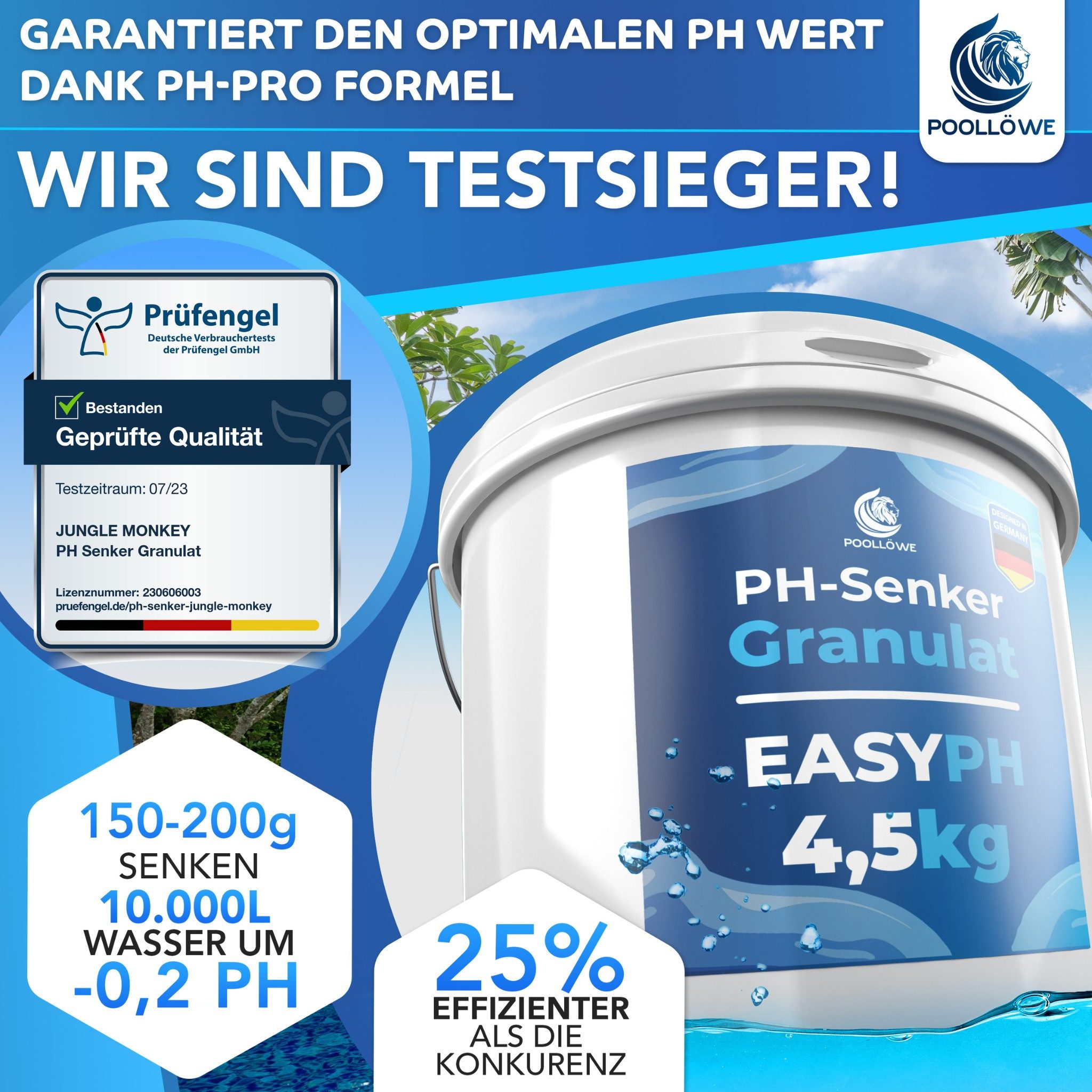 Poollöwe Poolpflege pH-Minus Granulat – pH günstig online kaufen