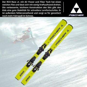 Fischer Sports Ski, Fischer Kinder Ski RC4 Race JRS 2024 + Bindung FS7 Z2-7,5 Juniorski