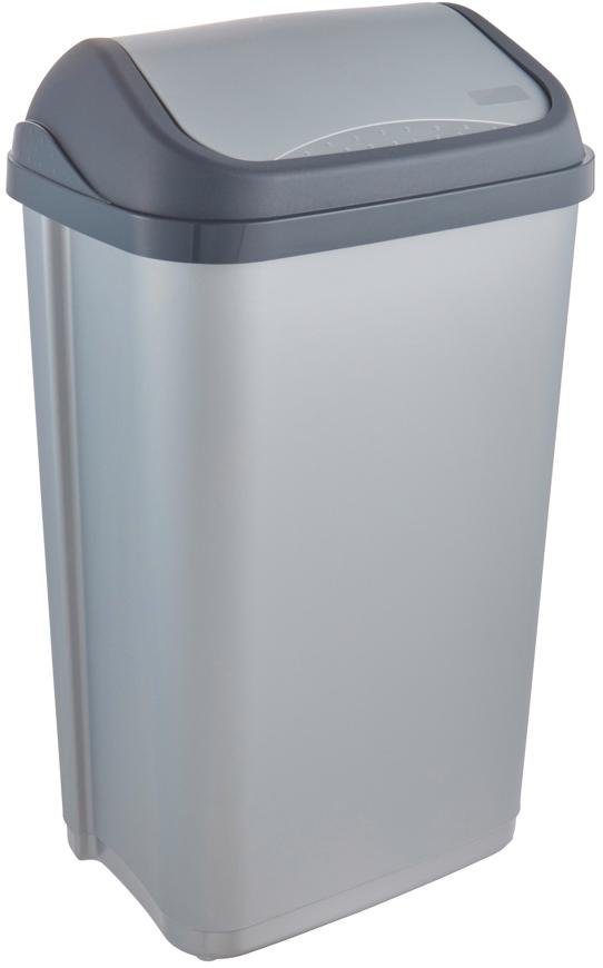 keeeper Mülleimer swantje, Abfallbehälter mit Schwingdeckel, 50 l, Made in Europe, 38,5 x 29 x 66 cm