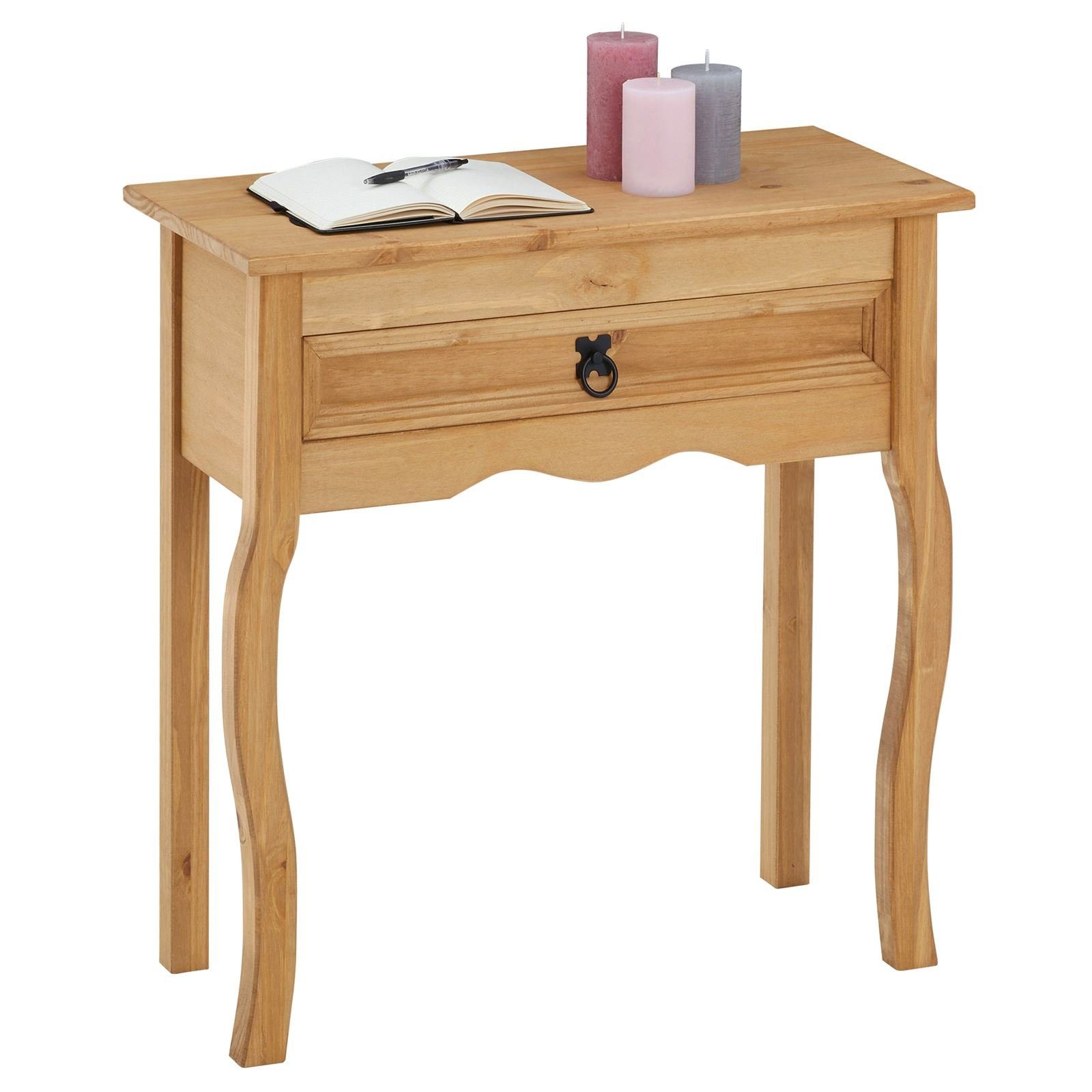 CARO-Möbel Konsolentisch SALSA, Schmaler Beistelltisch mit Schublade im Lan günstig online kaufen