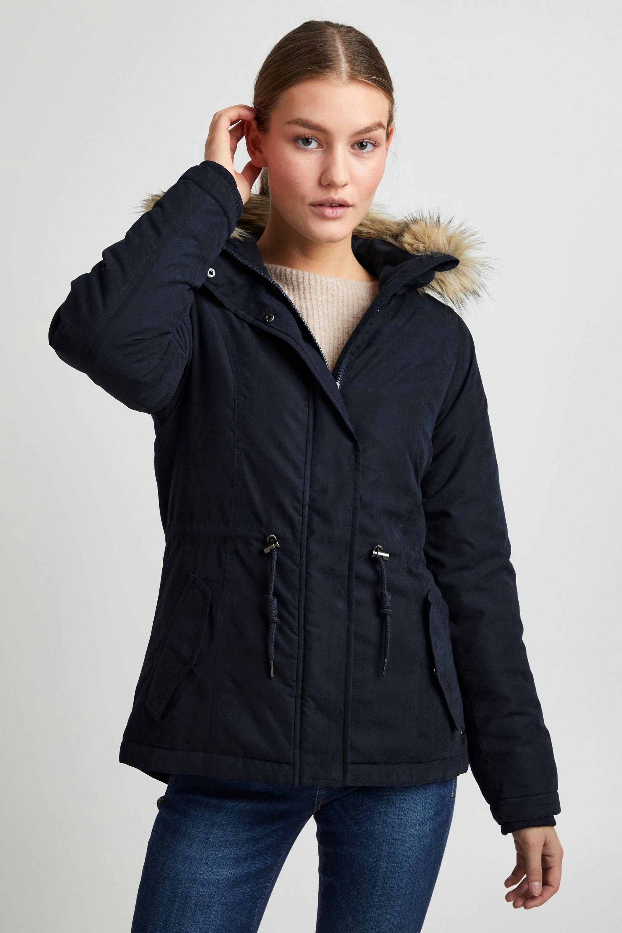 OXMO Winterjacke OXLona Kurze Winterjacke mit Kapuze