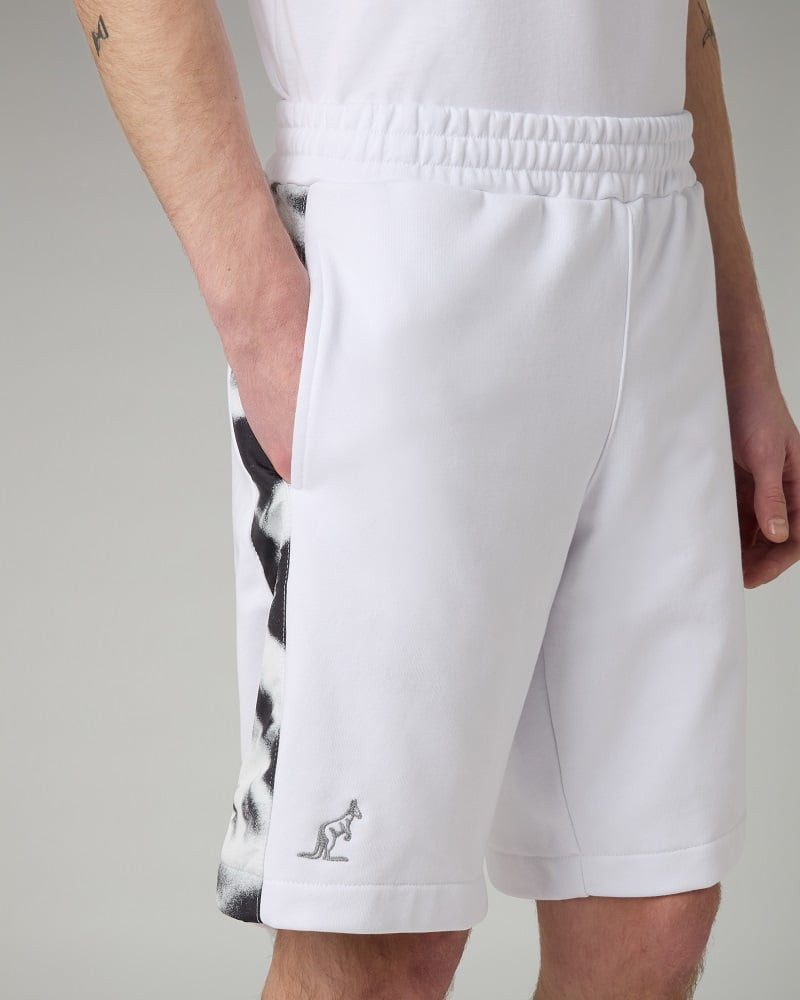 Shorts Tennishose File 2025 (Baumwolle) kurz weiss/schwarz Herren