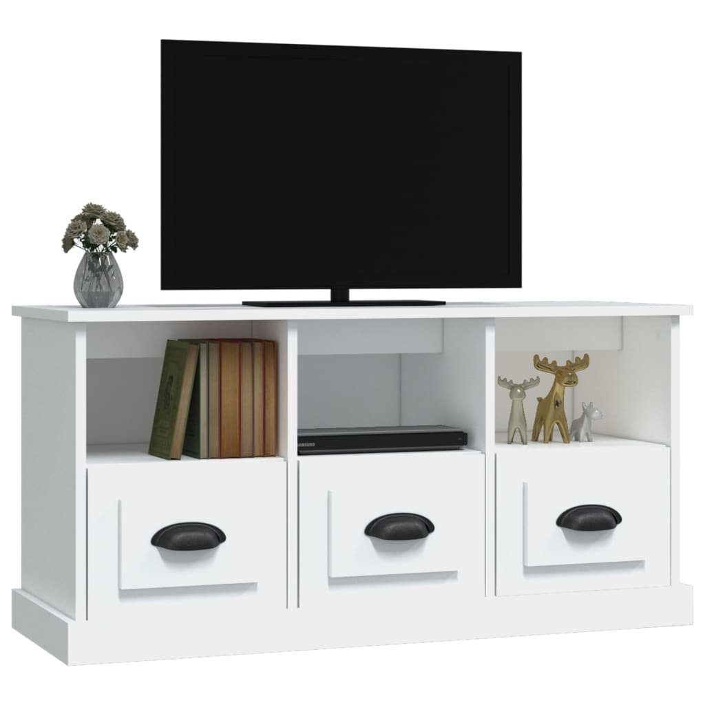 100x35x50 cm Holzwerkstoff TV-Schrank Weiß furnicato