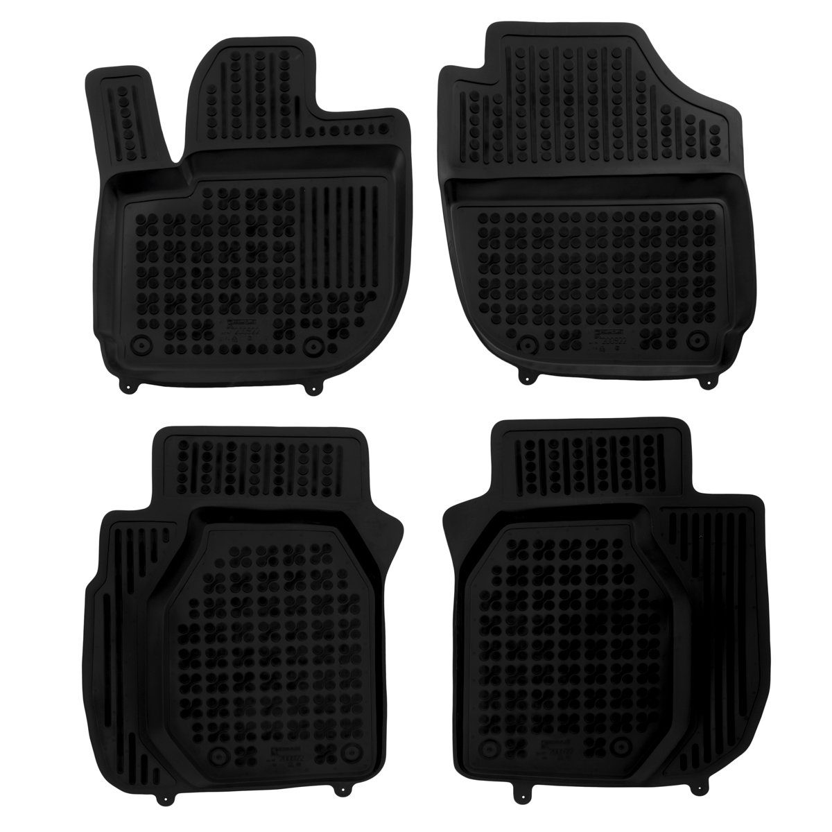AZUGA Auto-Fußmatten Gummi-Fußmatten passend für Honda Jazz IV ab  9/2015-5/2020, für Honda Jazz 5-türer