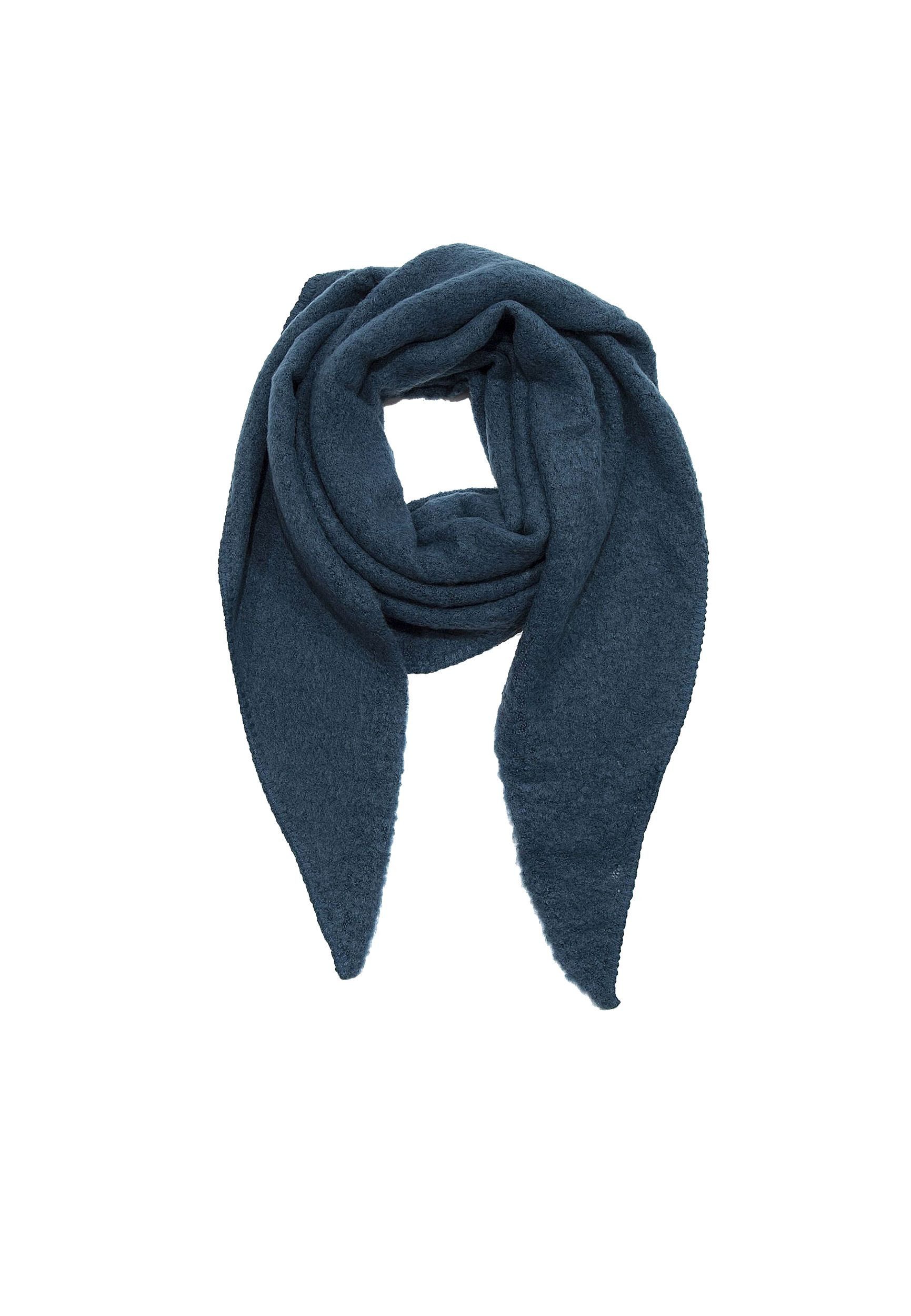 Faera Modeschal Bouclé Dreieckstuch cozy Material für Damen, Normal Fit Einfarbig wärmend Casual-Style ideal für Urlaub