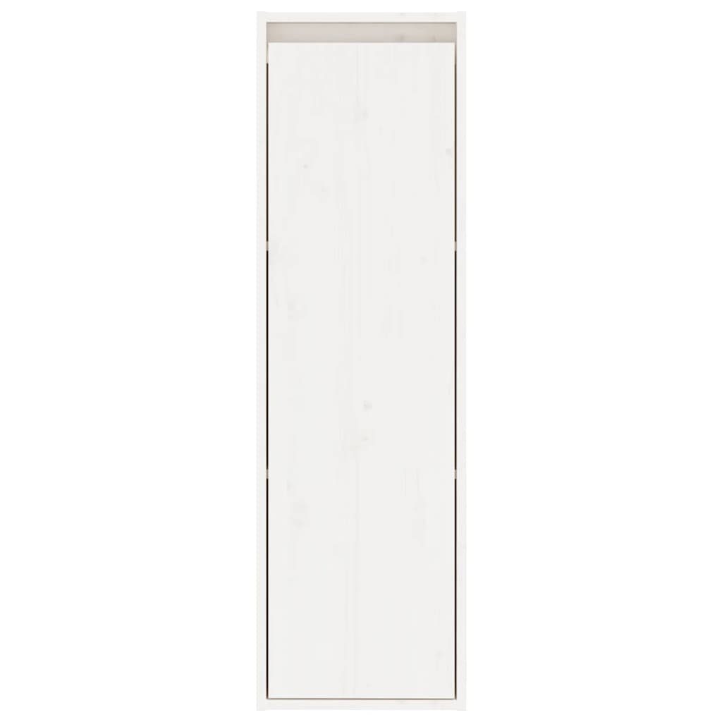 Kiefer, 1-tlg. Wandschrank Weiß vidaXL Massivholz Regal cm 30x30x100