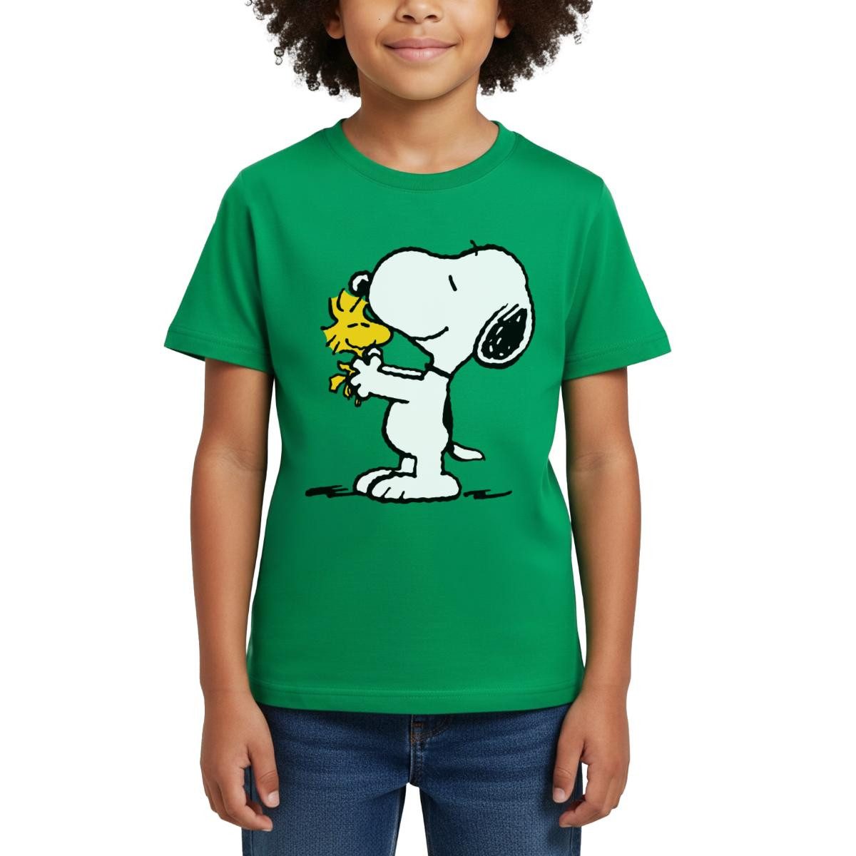 Spreadshirt T-Shirt Peanuts Snoopy Und Woodstock Kinder T-Shirt (1-tlg) Fällt klein aus. Wir empfehlen, eine Größe größer zu bestellen.