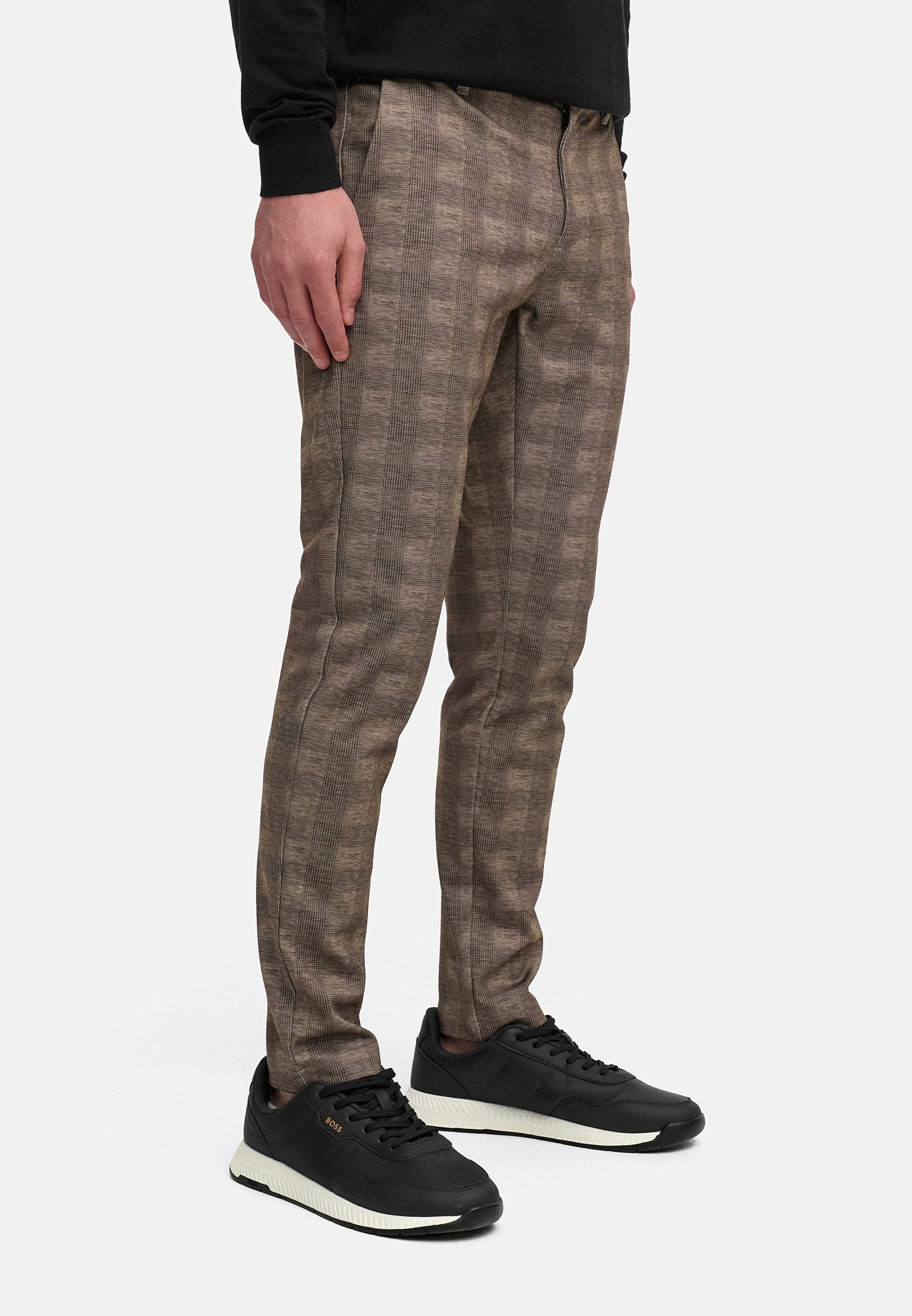 Jeff Anzughose Herren JFLeo Anzug Hose Herrenhose in 3 Farben erhältlich, kariert
