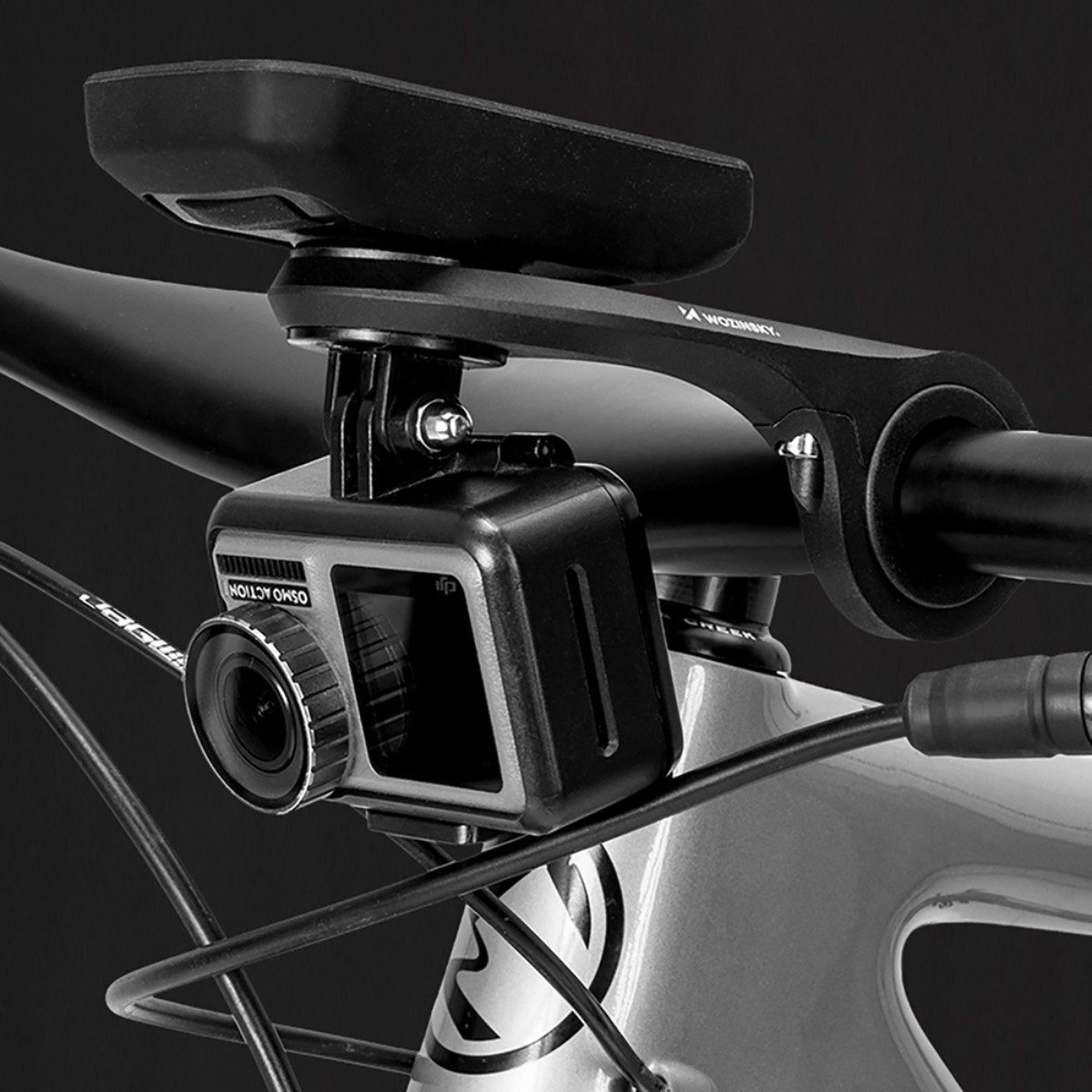 Wozinsky WUG-01B bicycle mount, dual mount for Garmin and accessories, 25.4/31.8 mm