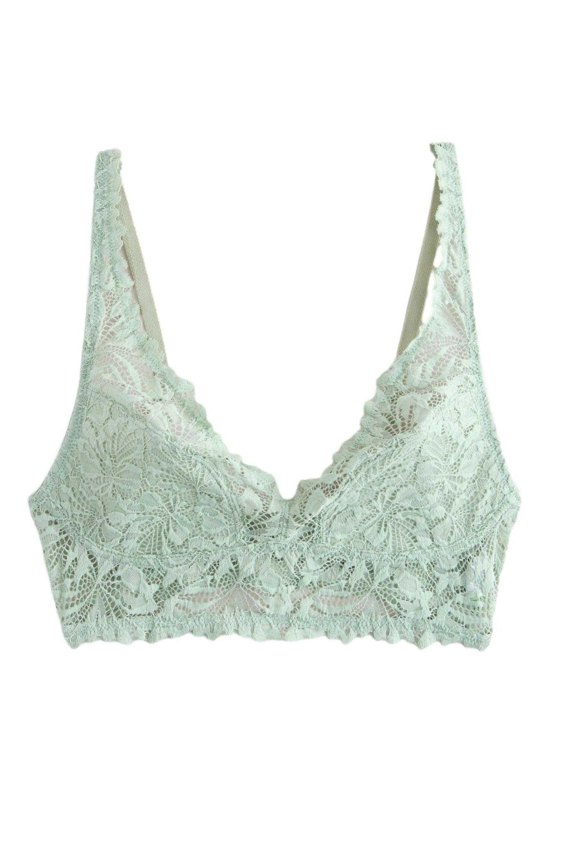 Bralette-BH Unwattierter, bügelloser Spitzen-BH